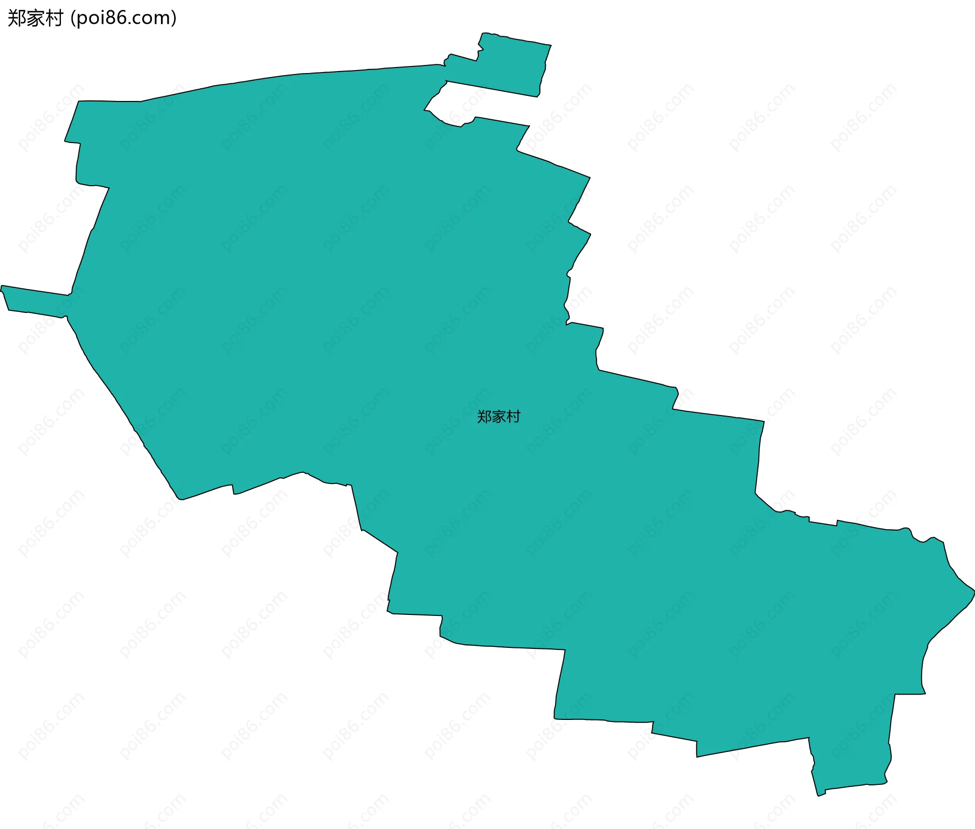 郑家村边界地图