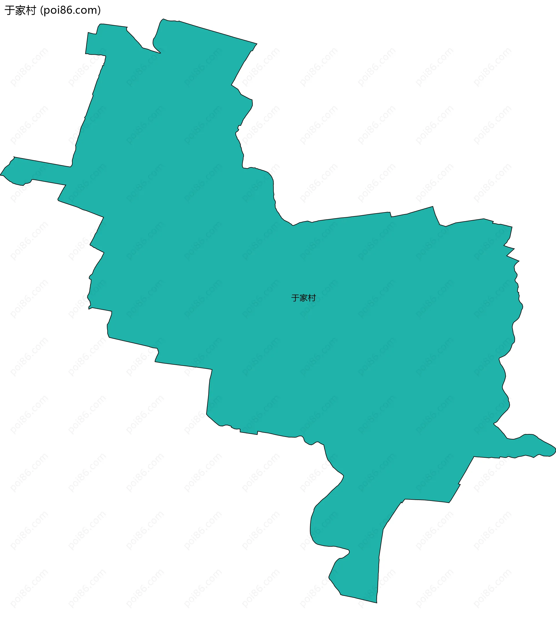 于家村边界地图