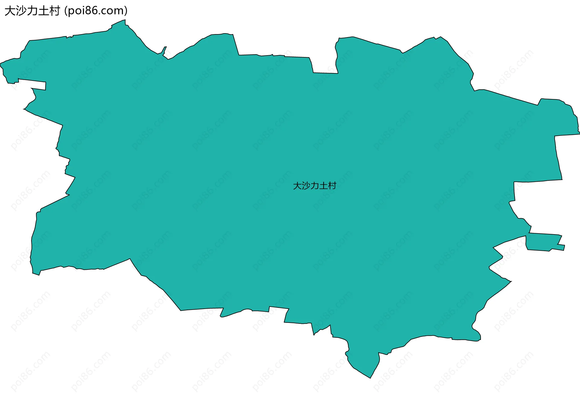大沙力土村边界地图