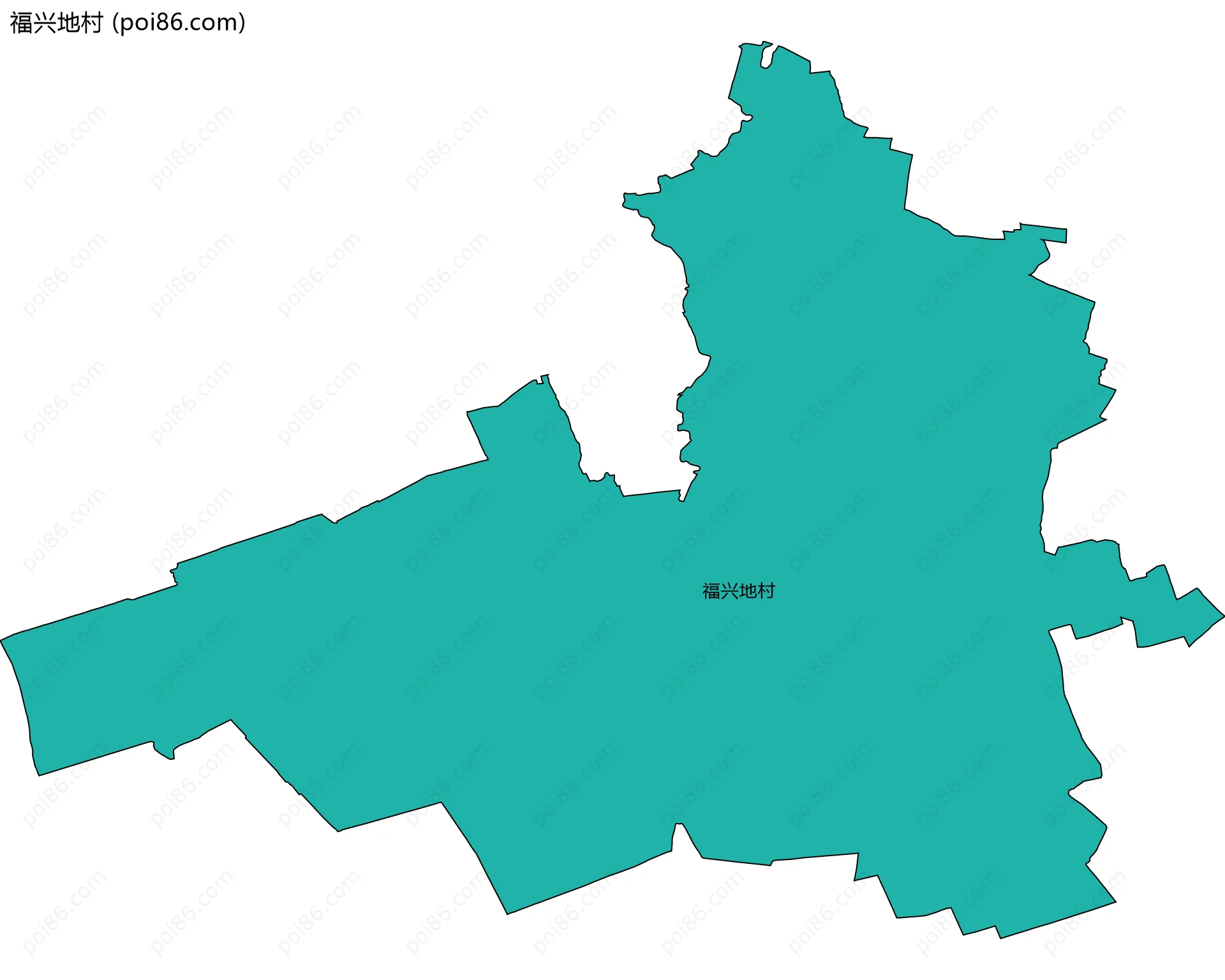 福兴地村边界地图