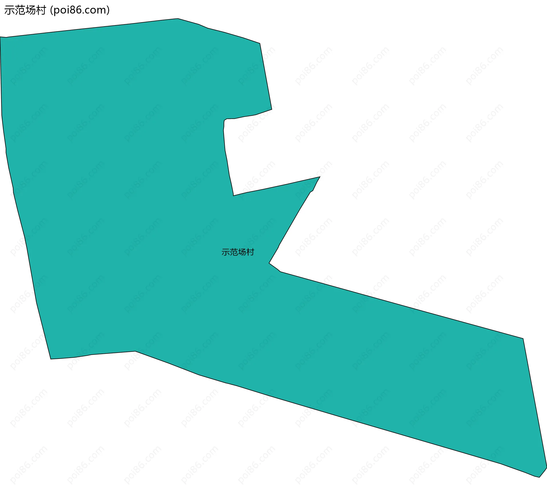 示范场村边界地图