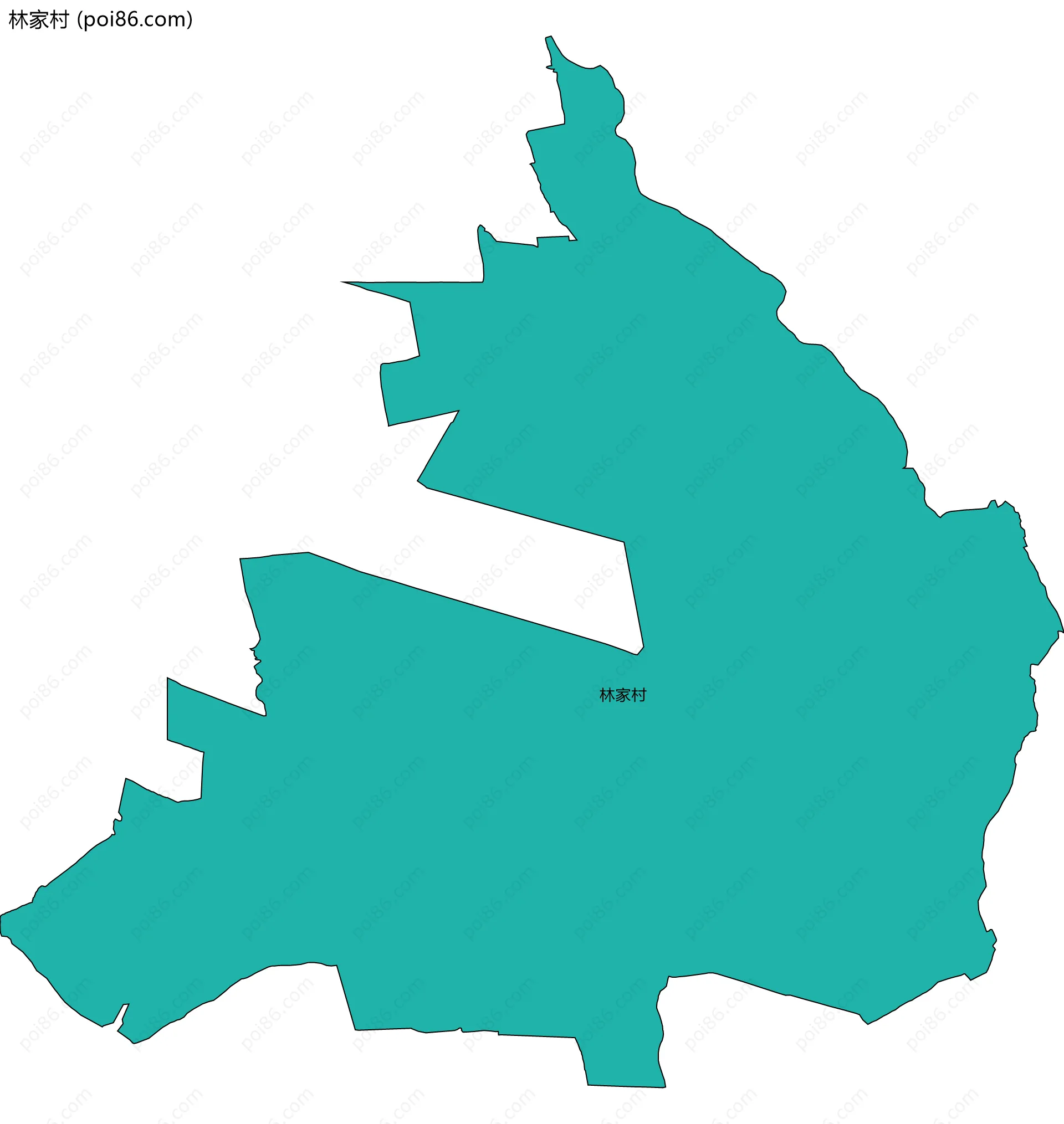 林家村边界地图