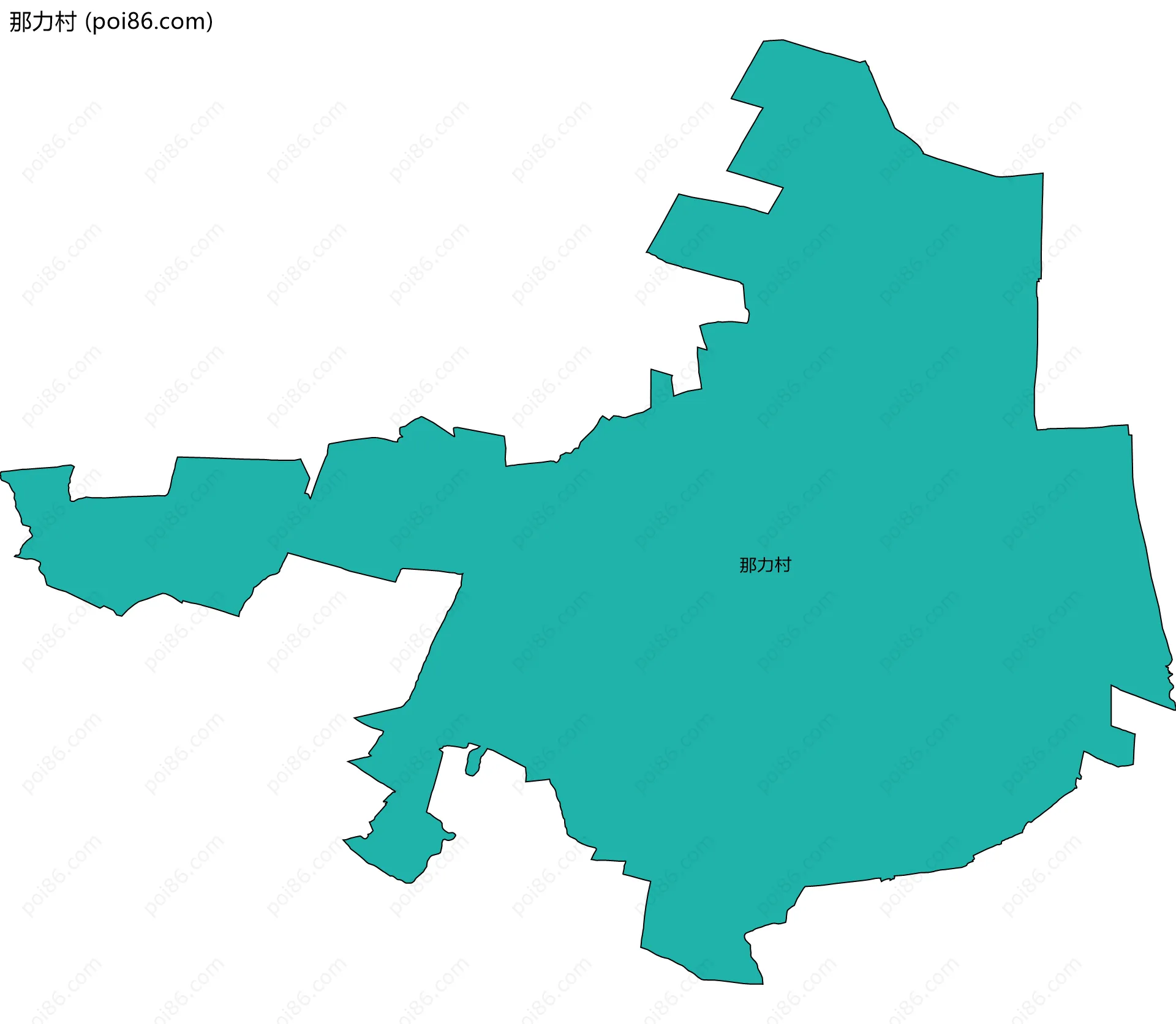 那力村边界地图