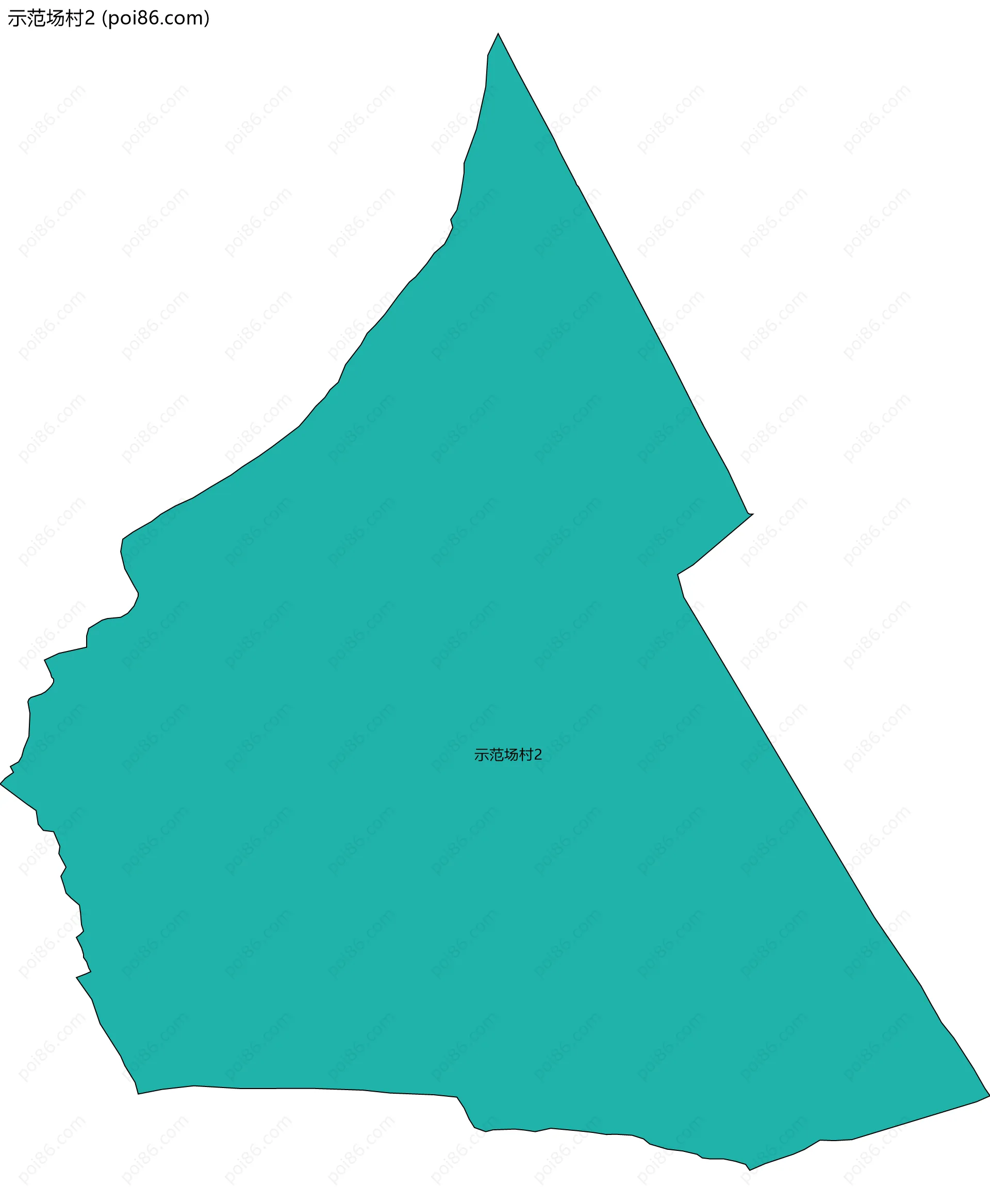 示范场村2边界地图