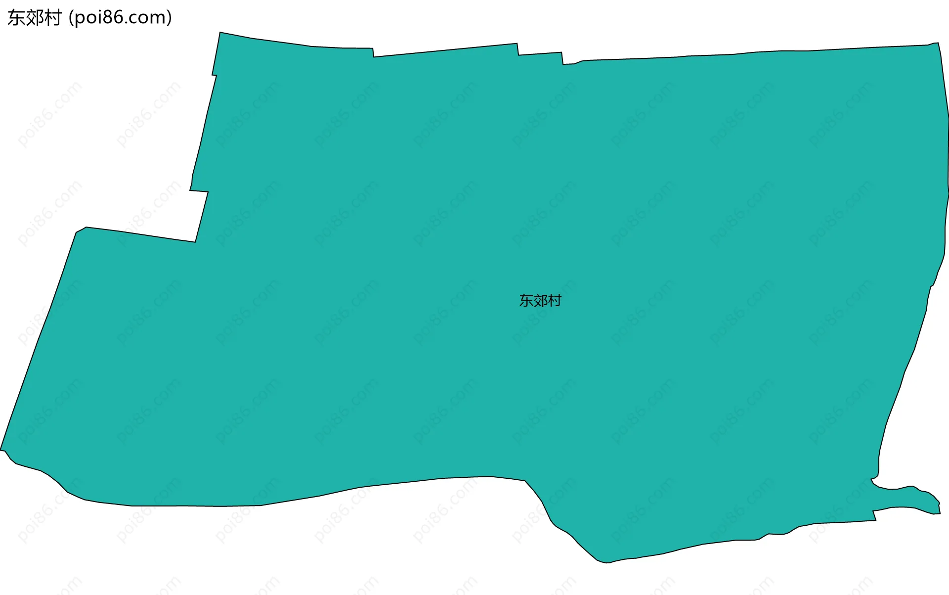 东郊村边界地图