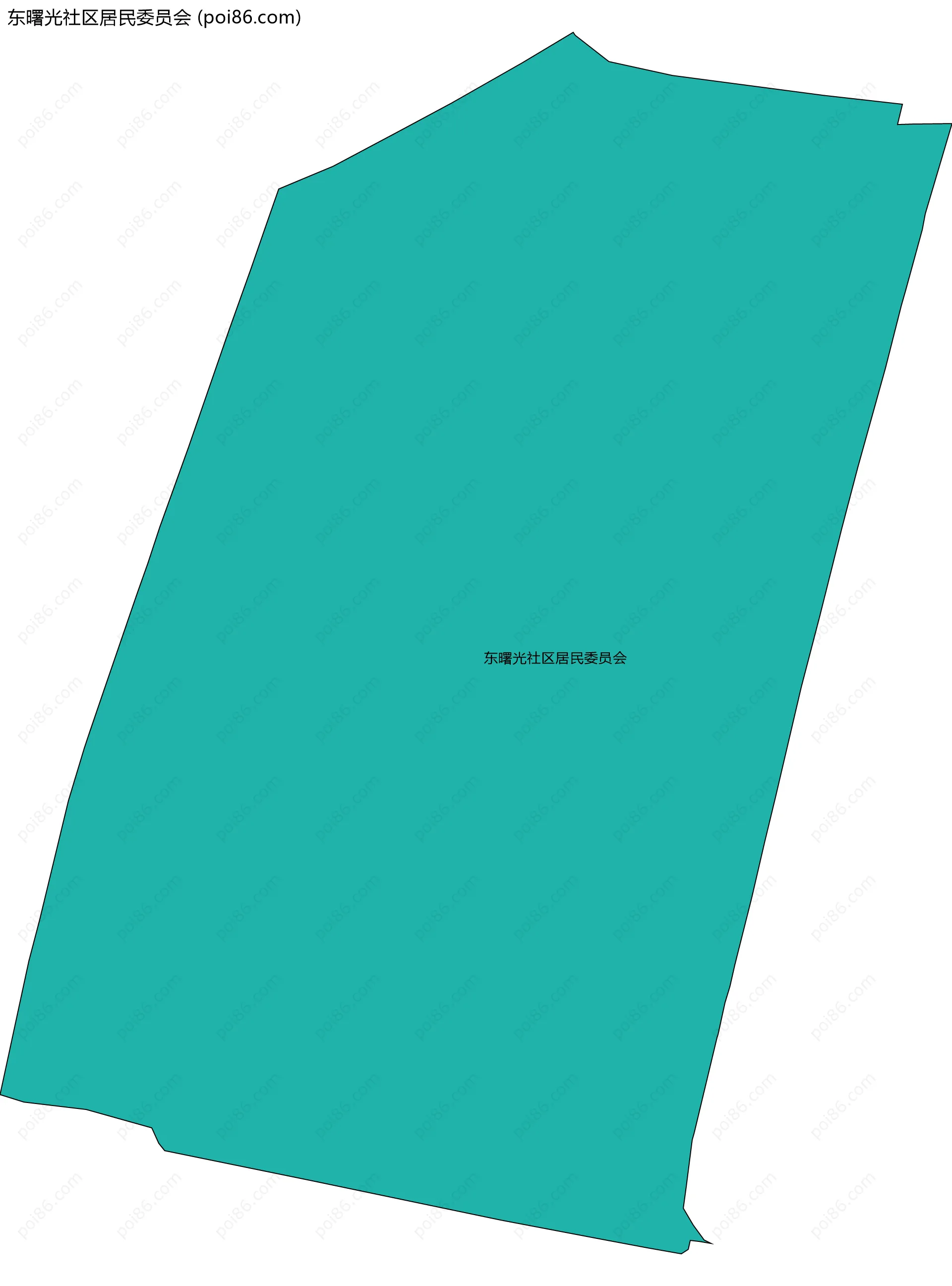 东曙光社区居民委员会边界地图