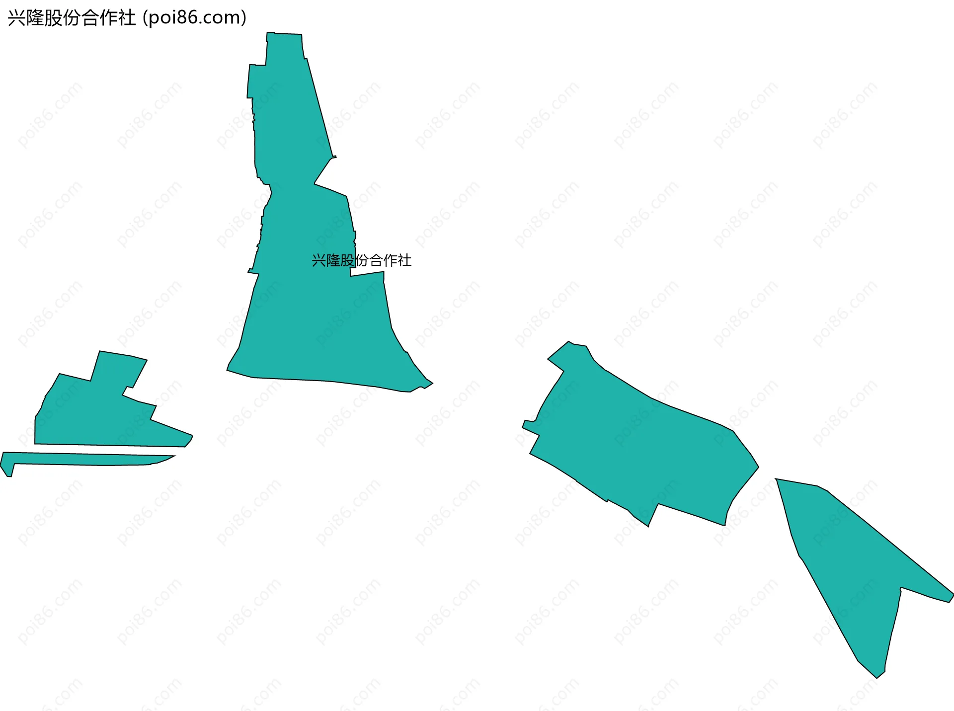 兴隆股份合作社边界地图