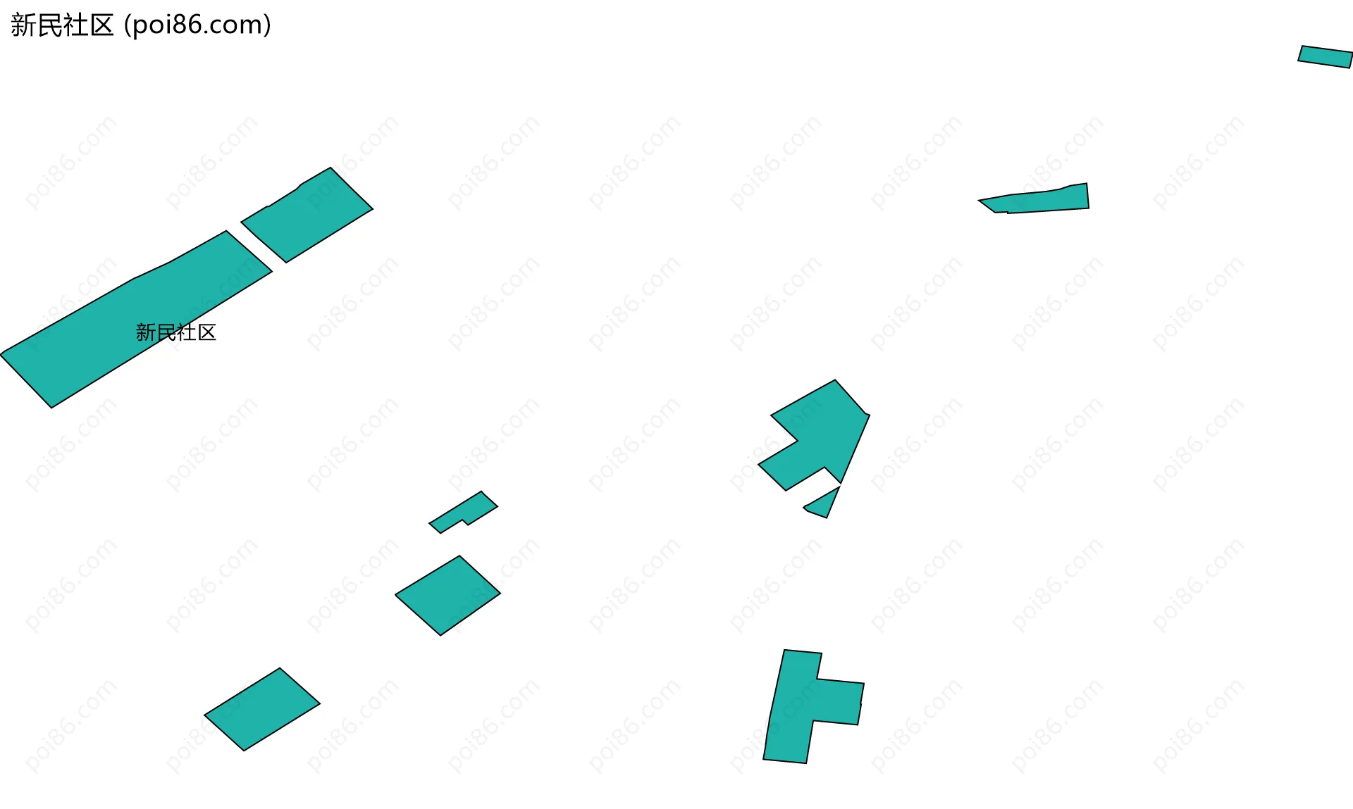 新民社区边界地图