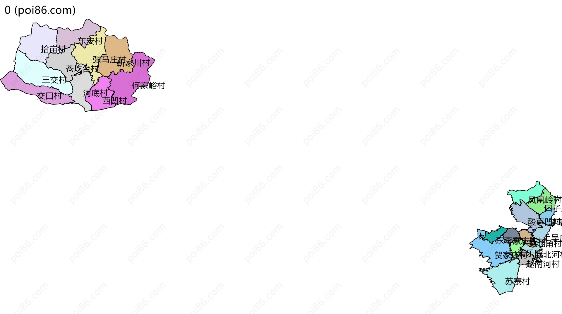 0边界地图(五级行政区划)