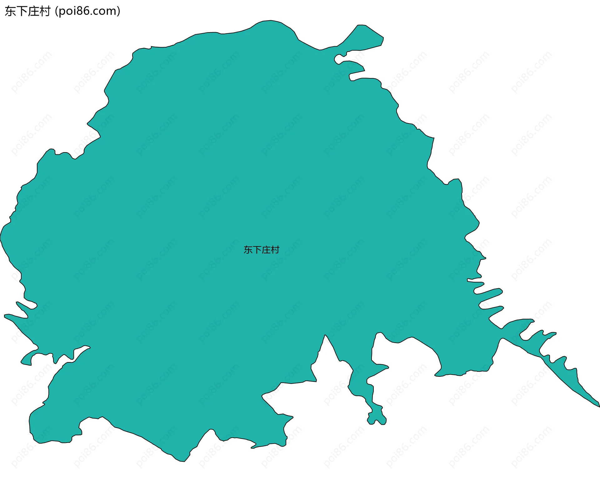 东下庄村边界地图