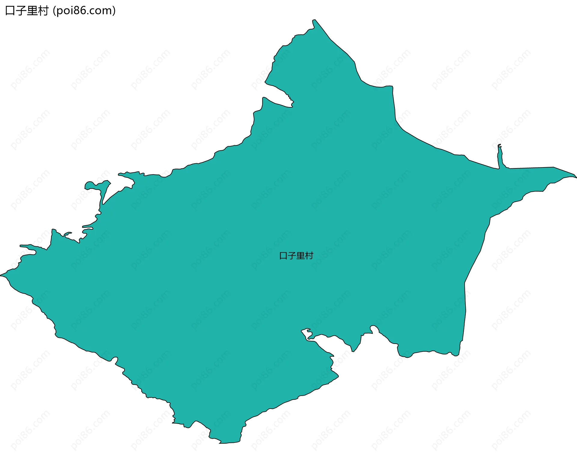 口子里村边界地图