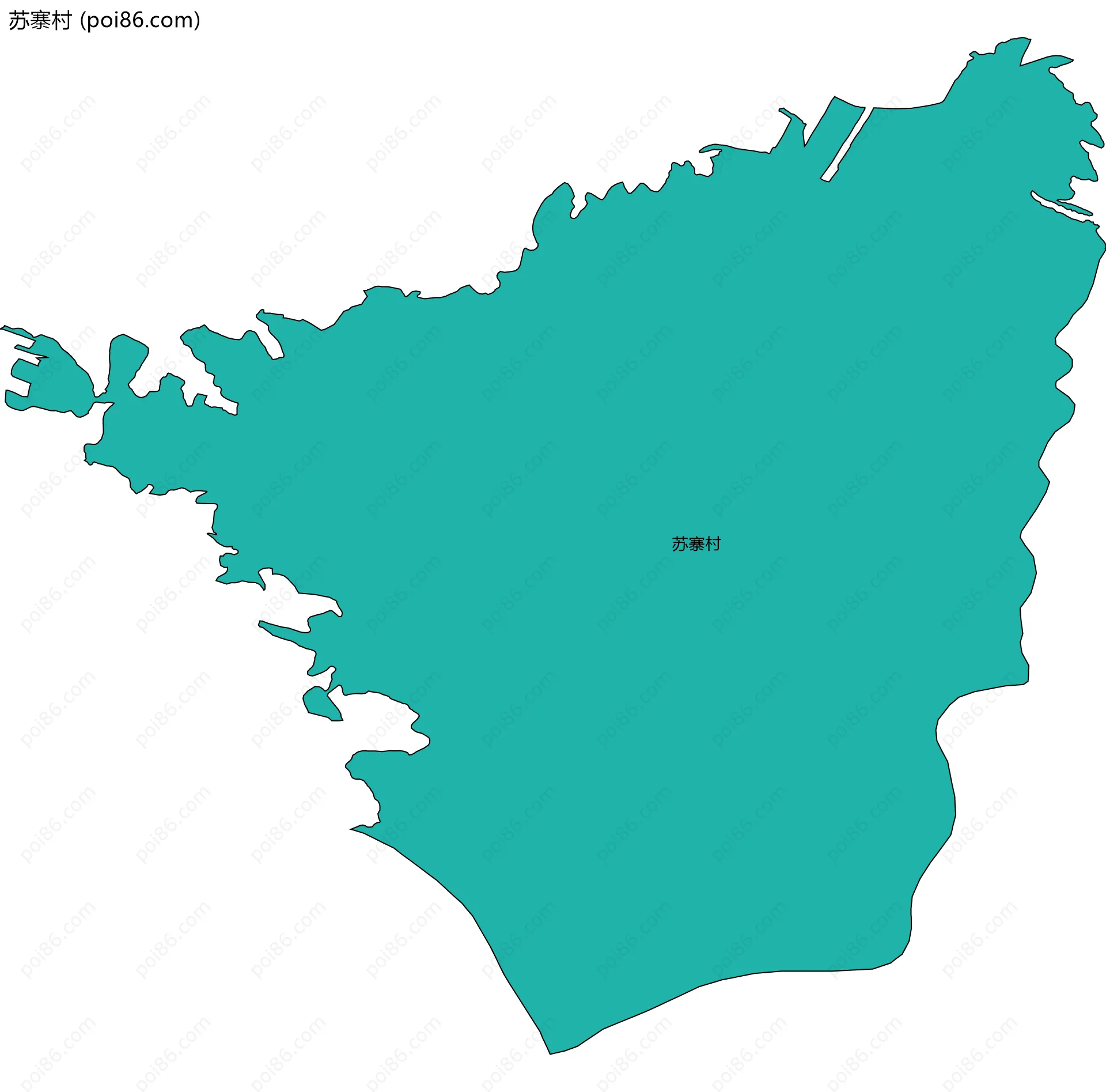 苏寨村边界地图