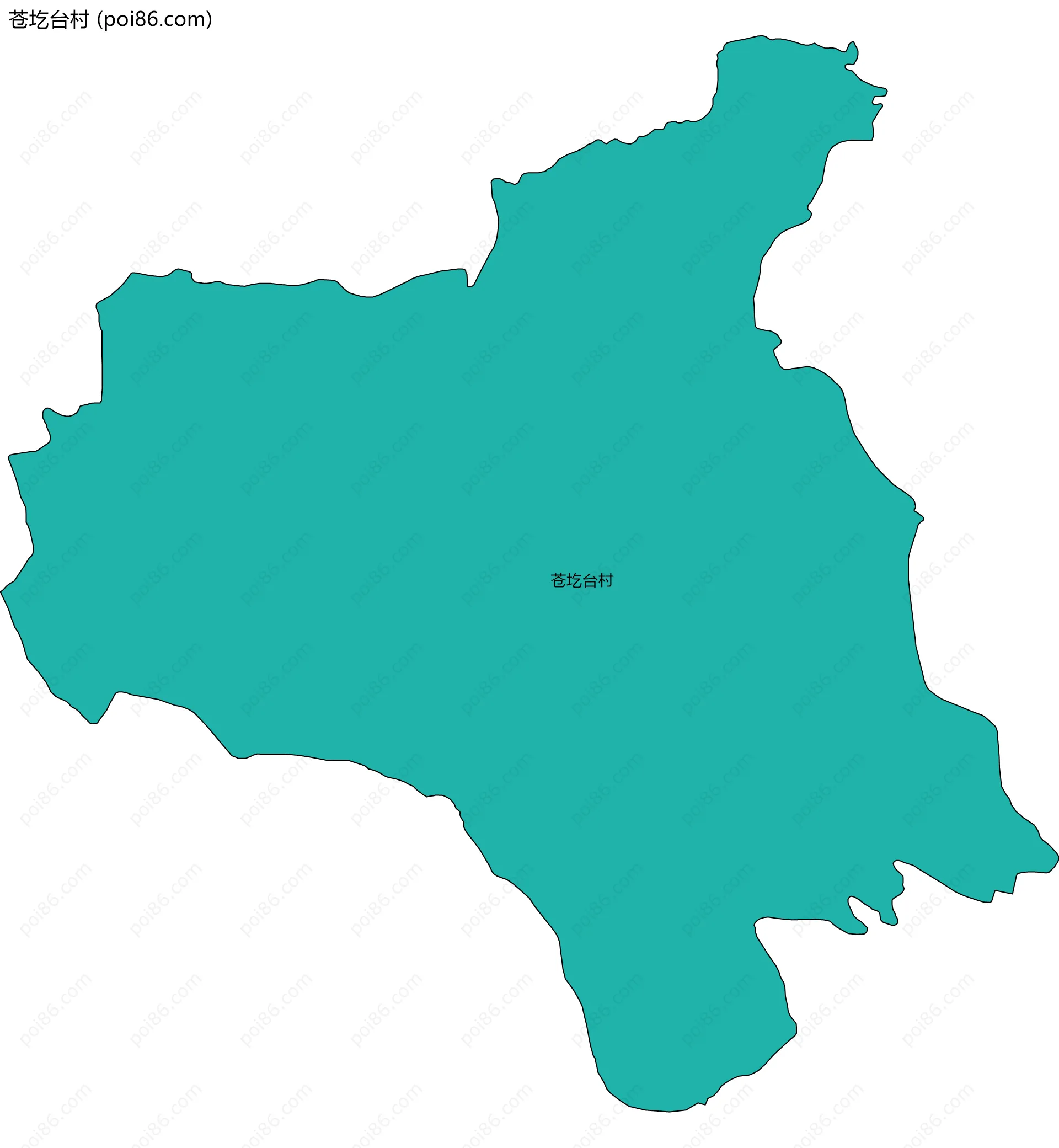 苍圪台村边界地图