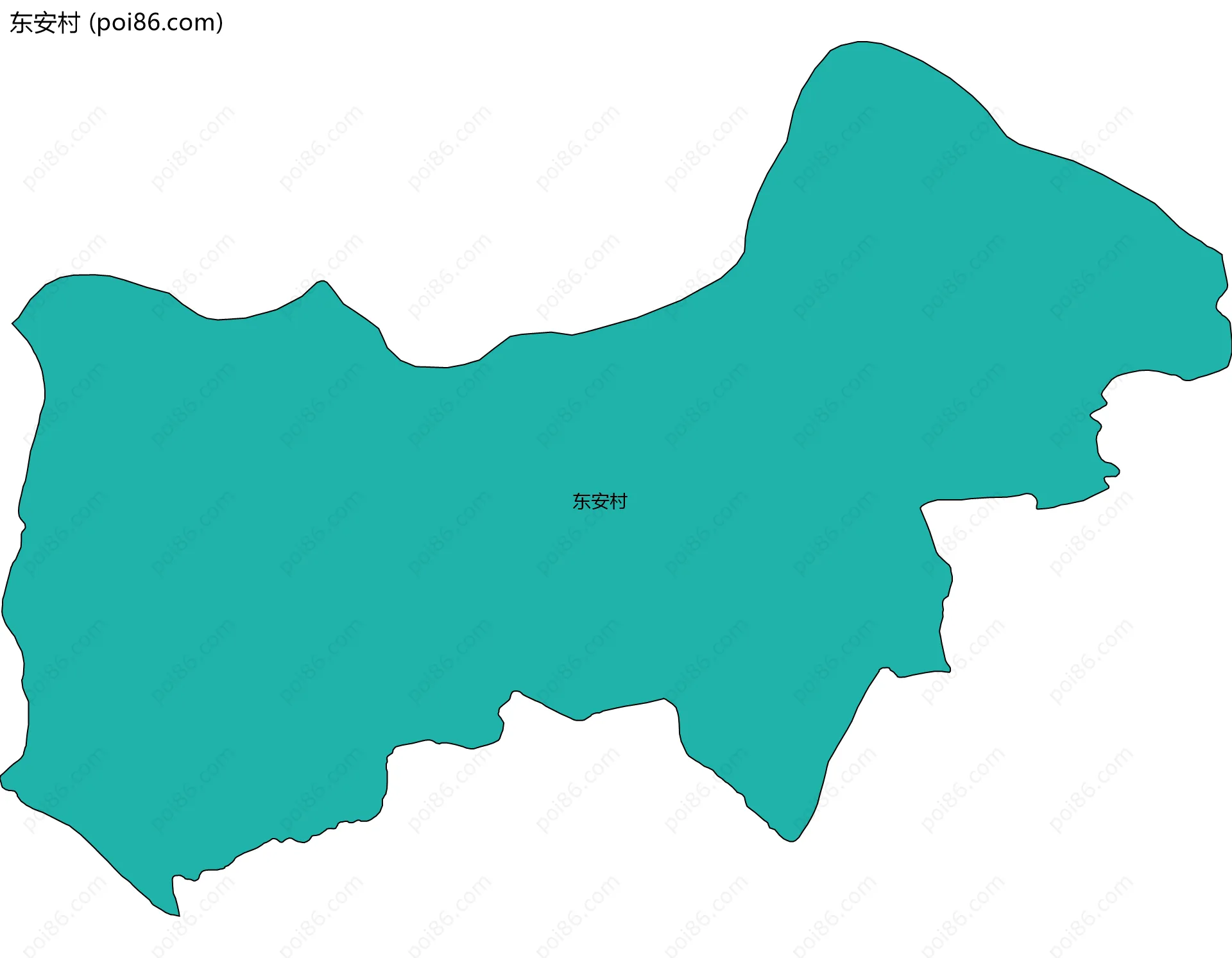 东安村边界地图