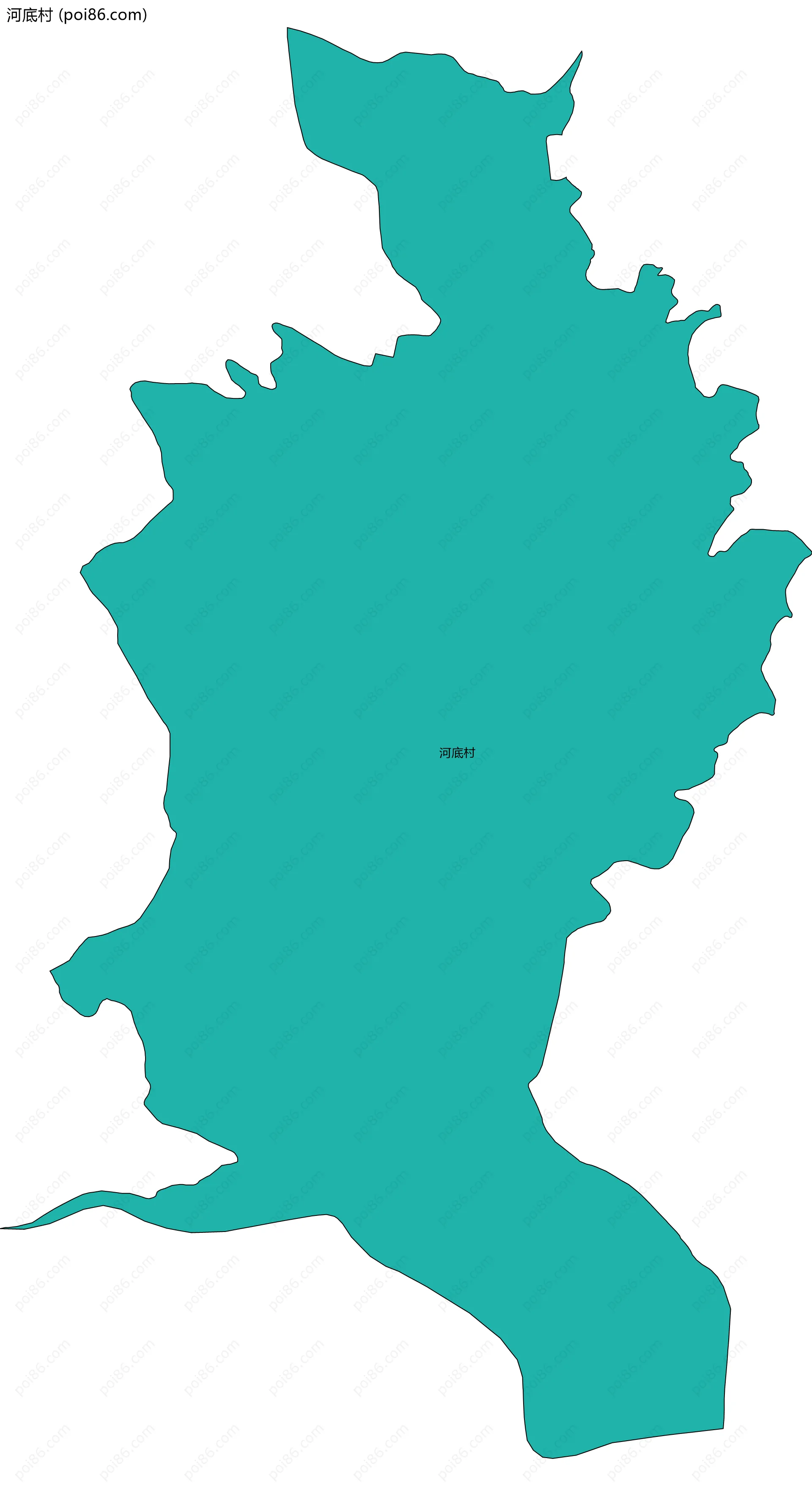 河底村边界地图