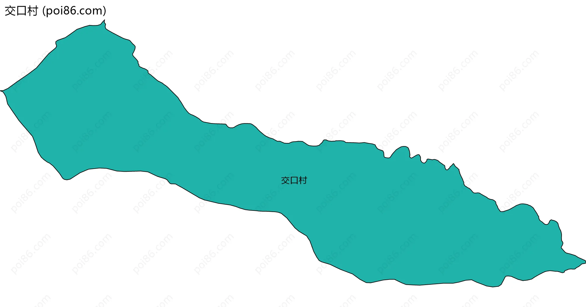 交口村边界地图