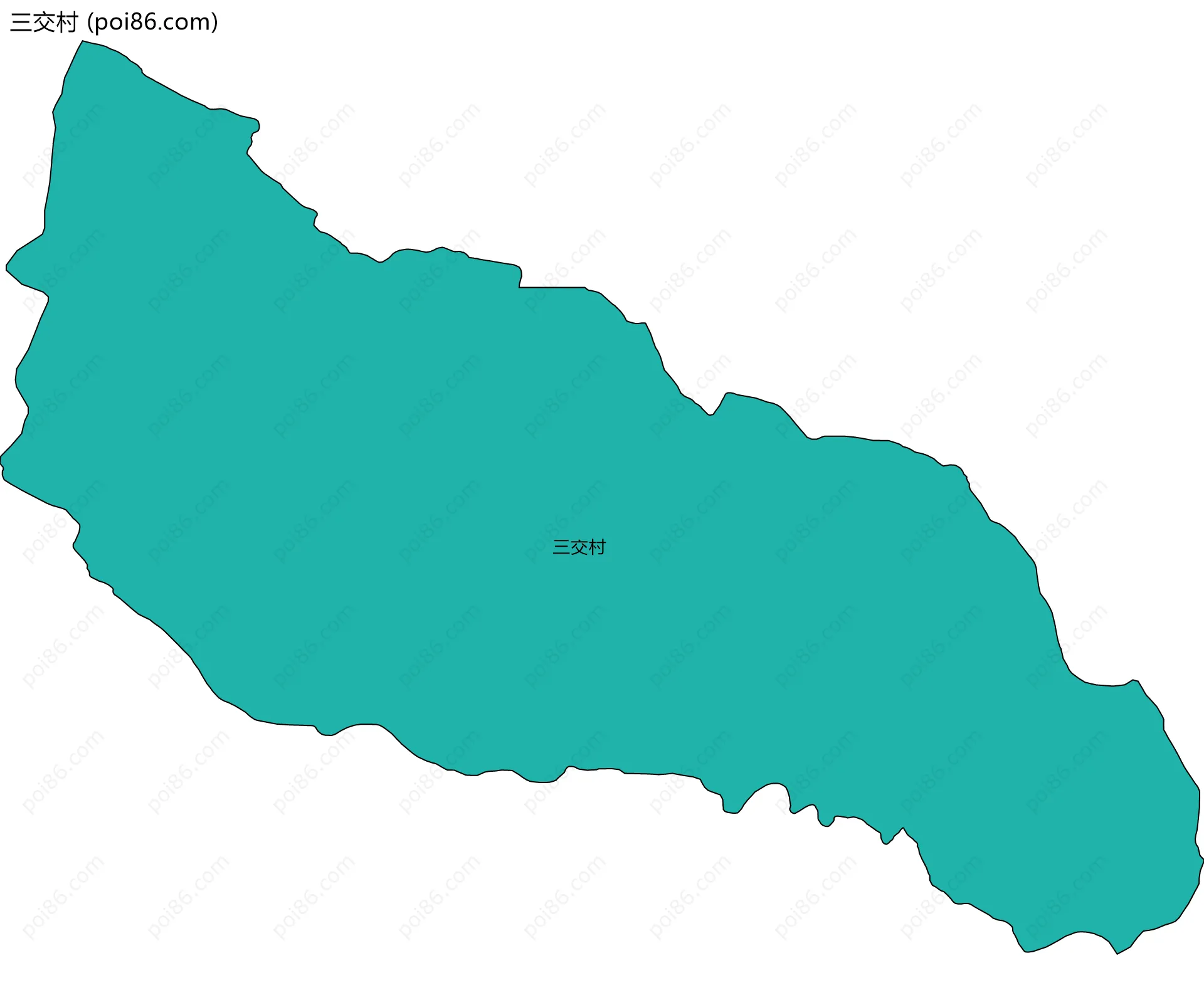 三交村边界地图