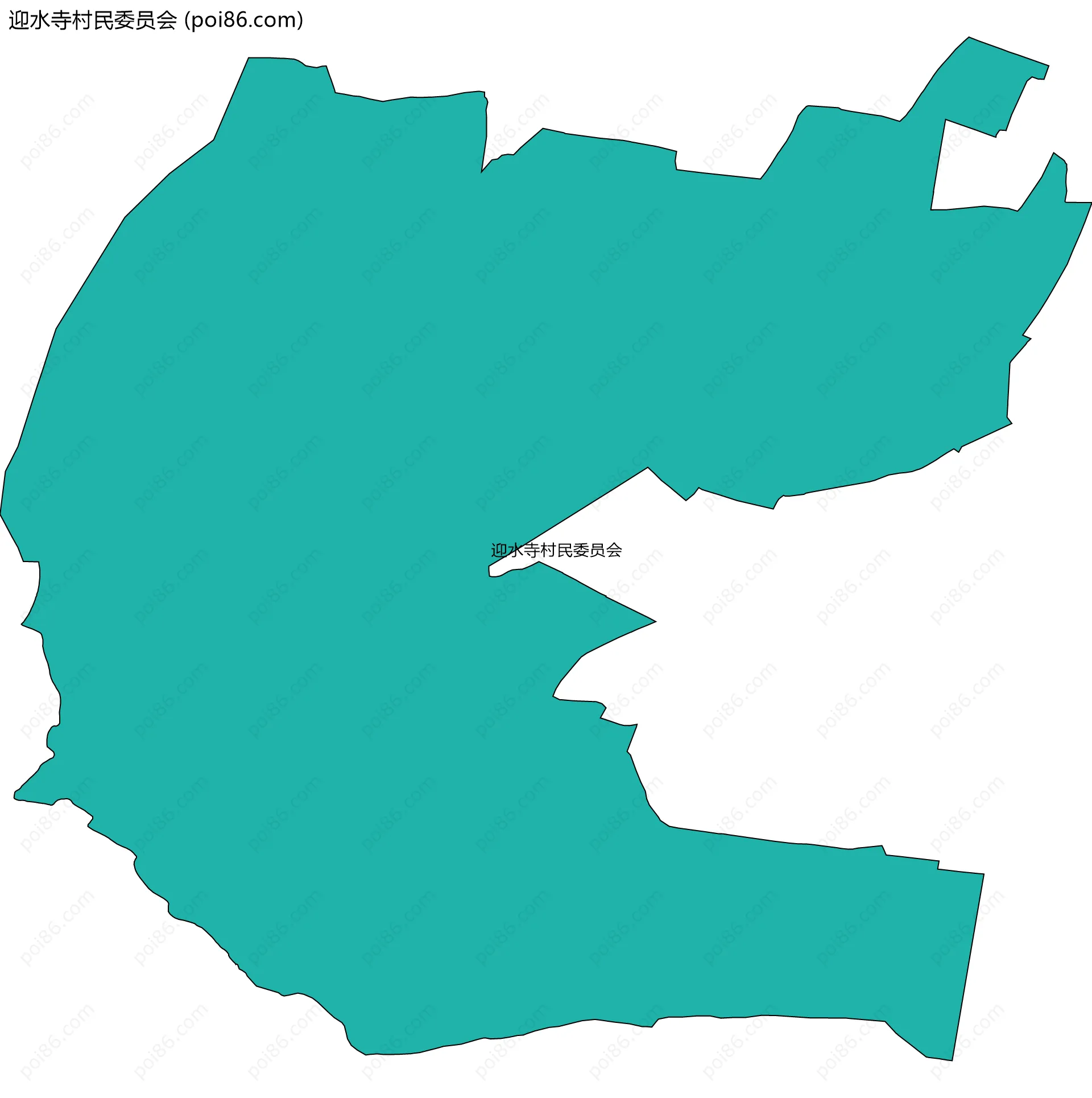 迎水寺村民委员会边界地图