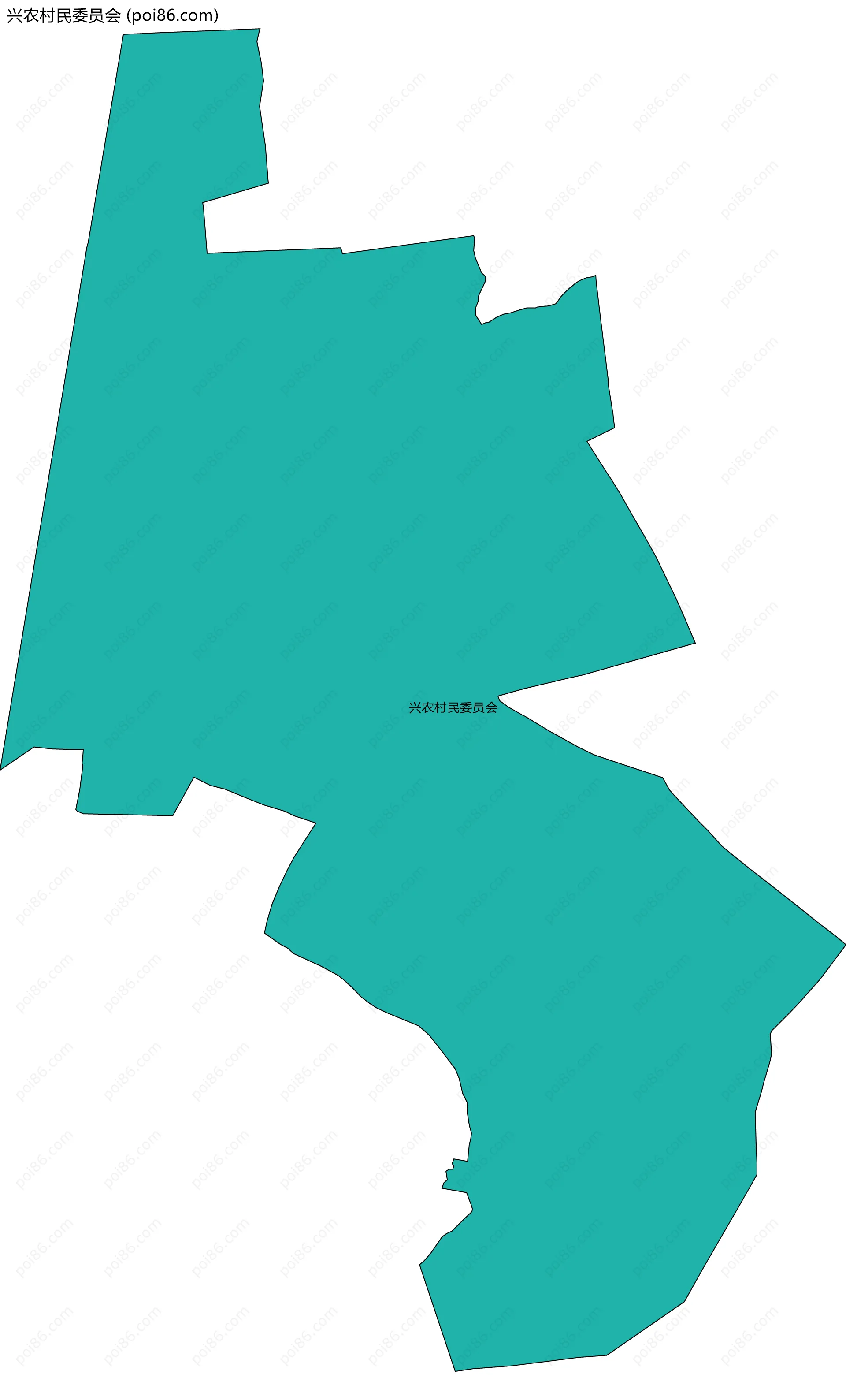 兴农村民委员会边界地图