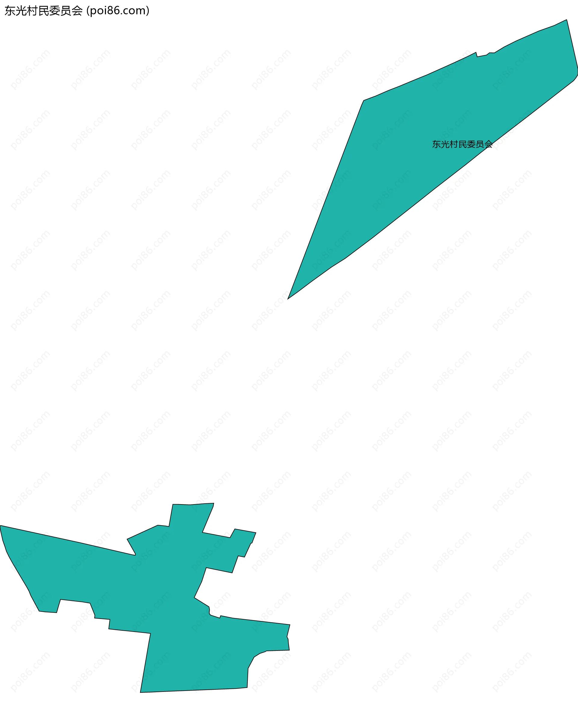 东光村民委员会边界地图