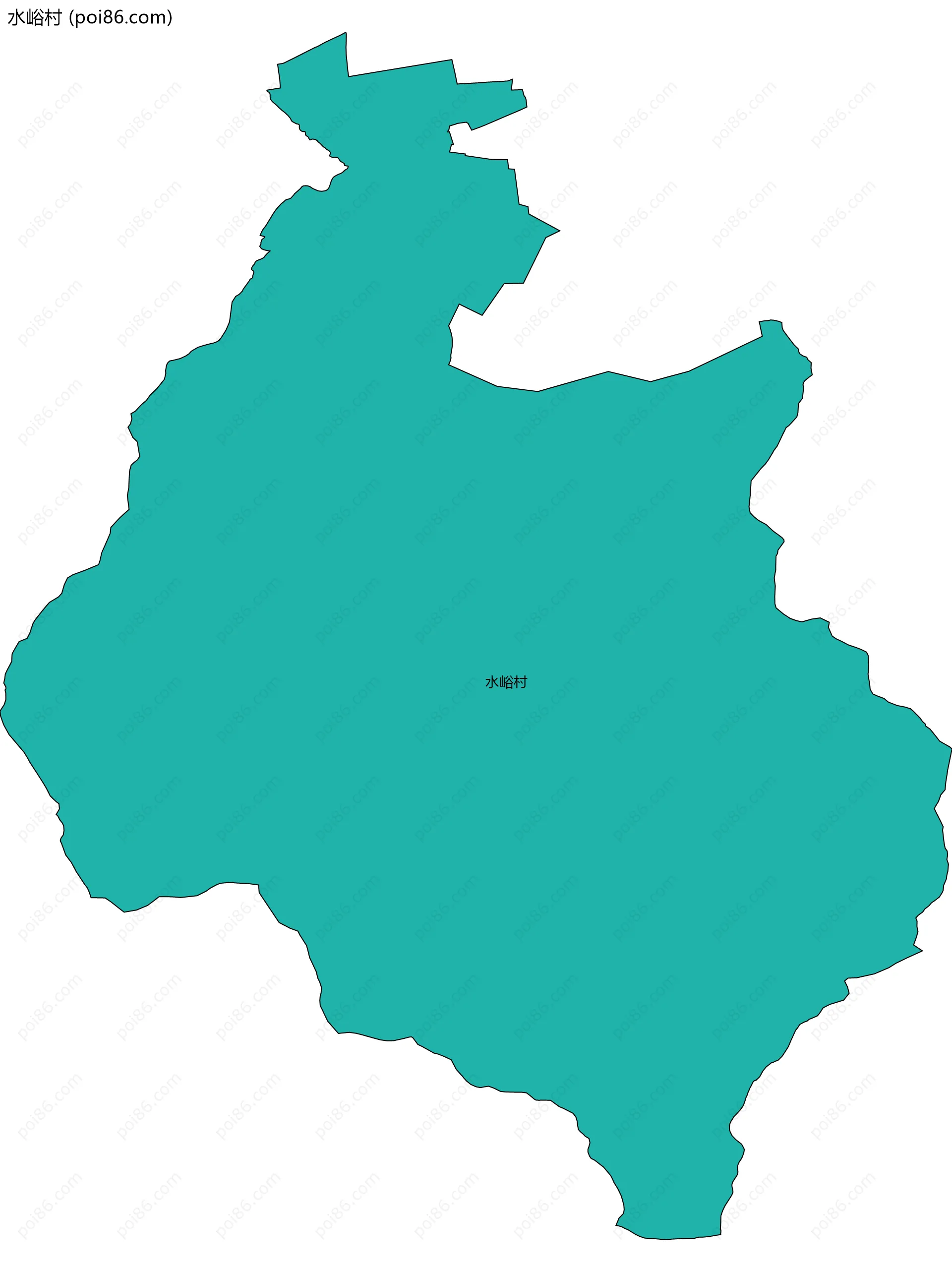 水峪村边界地图