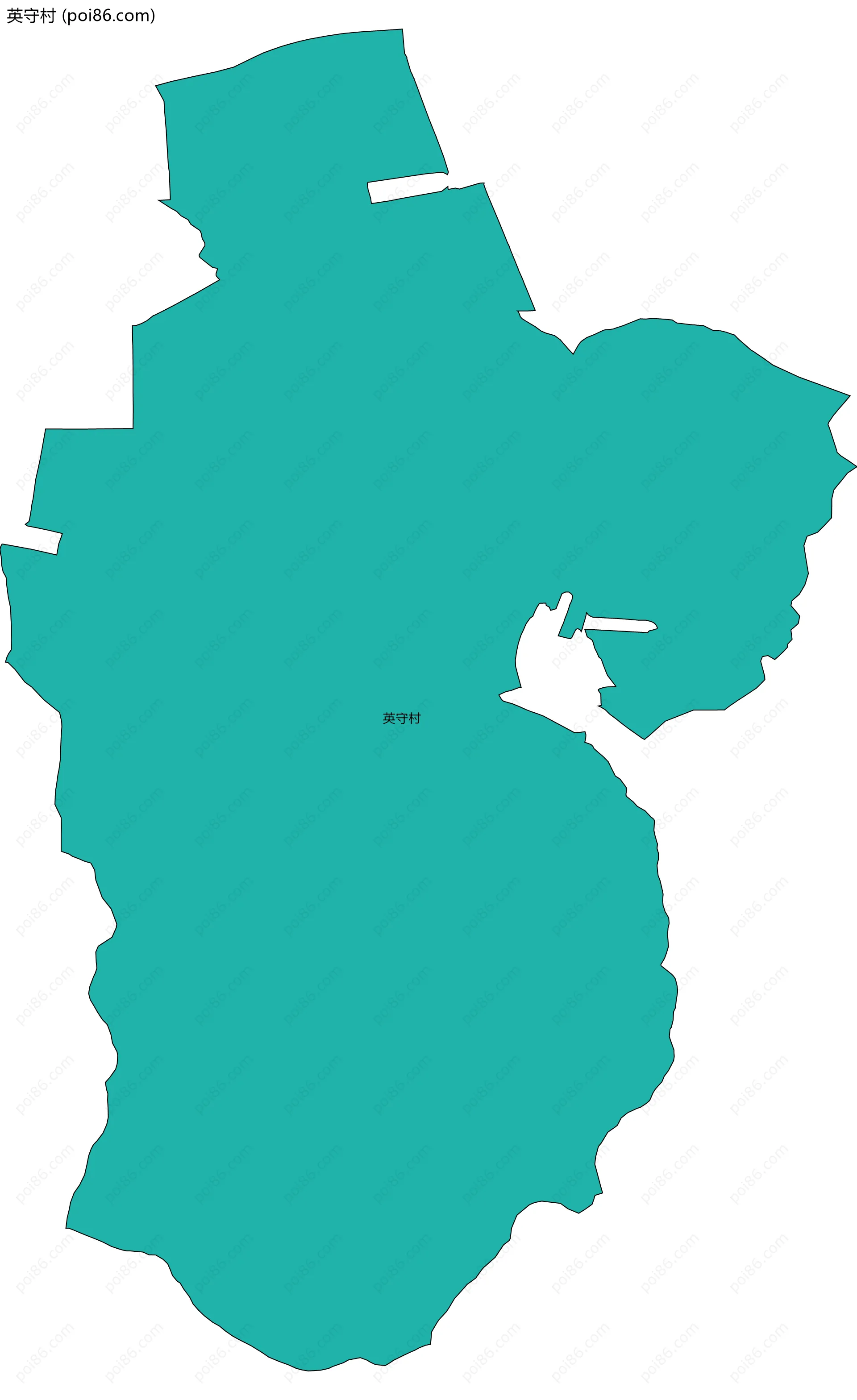 英守村边界地图