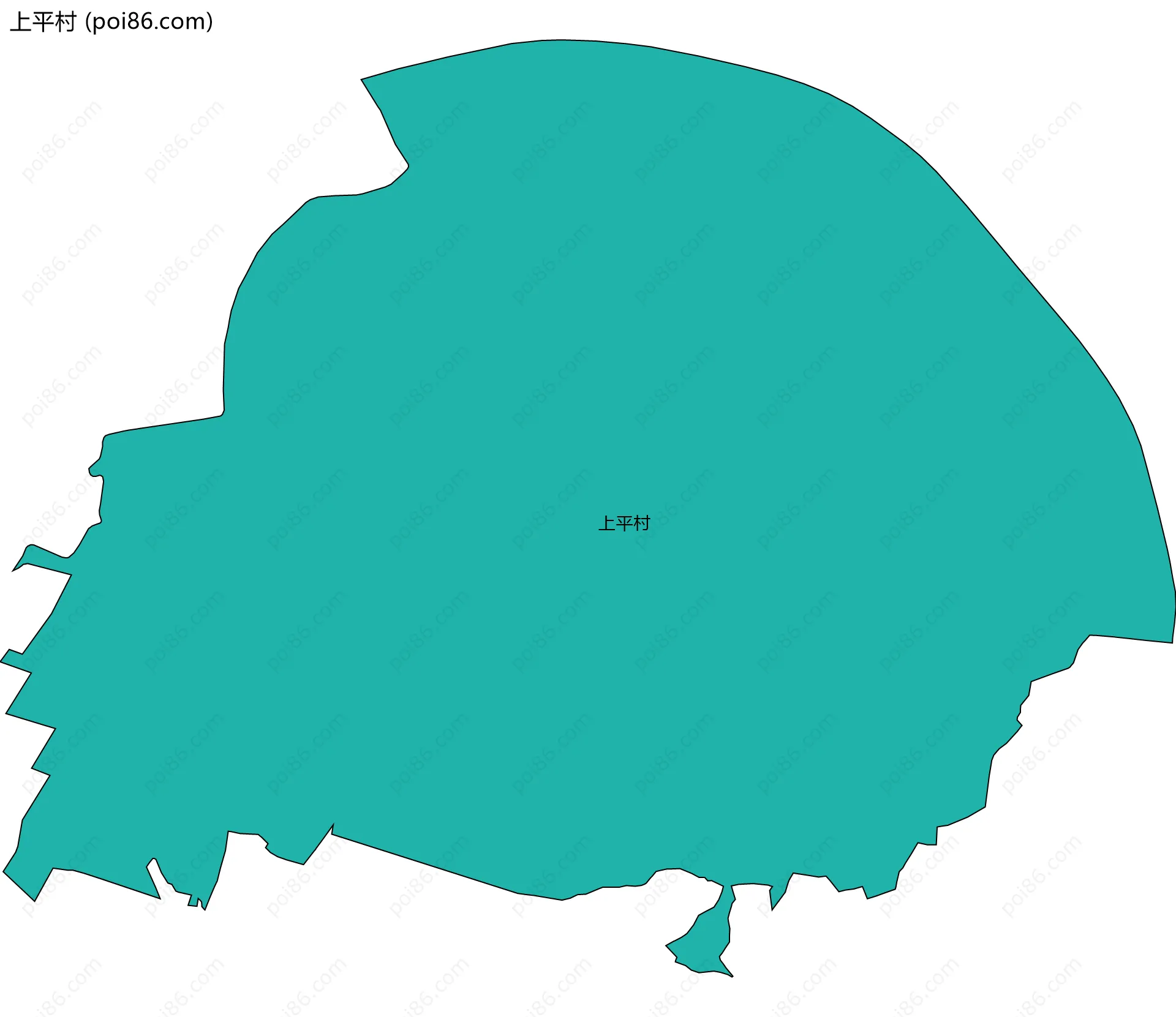 上平村边界地图