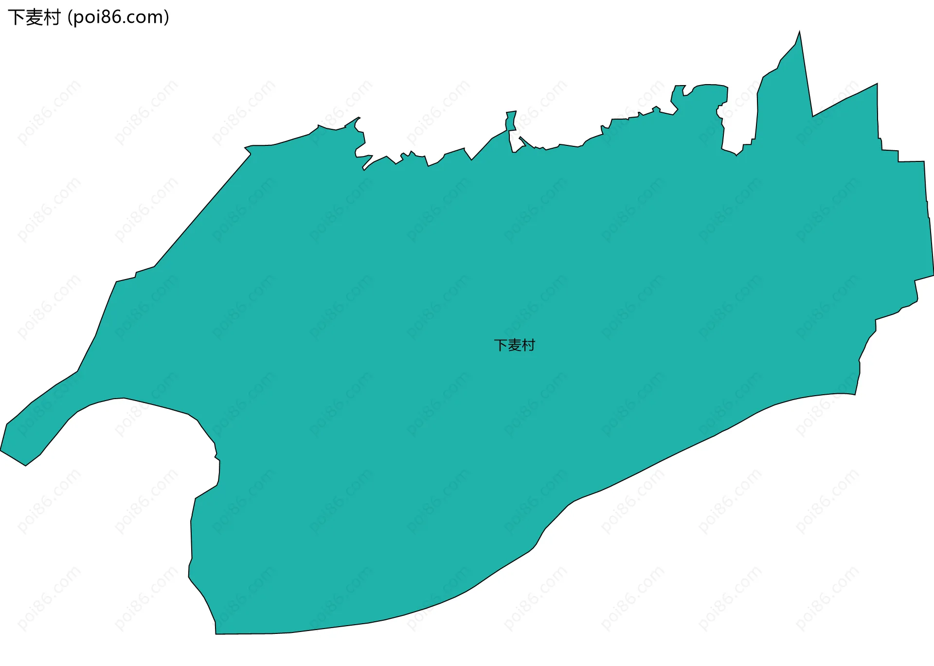 下麦村边界地图