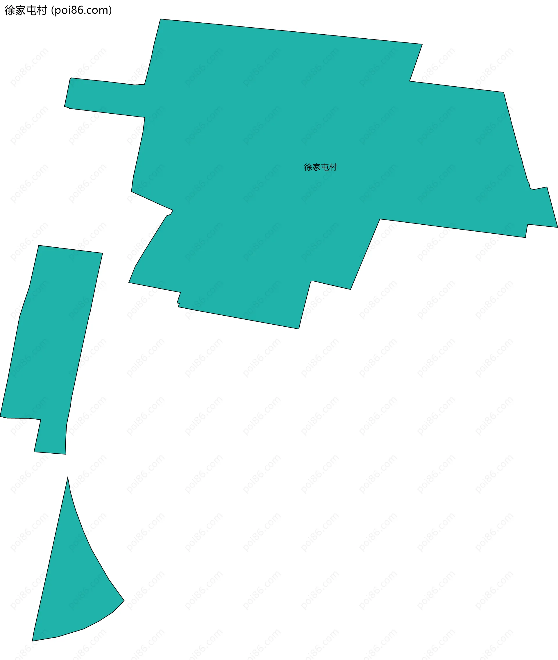 徐家屯村边界地图