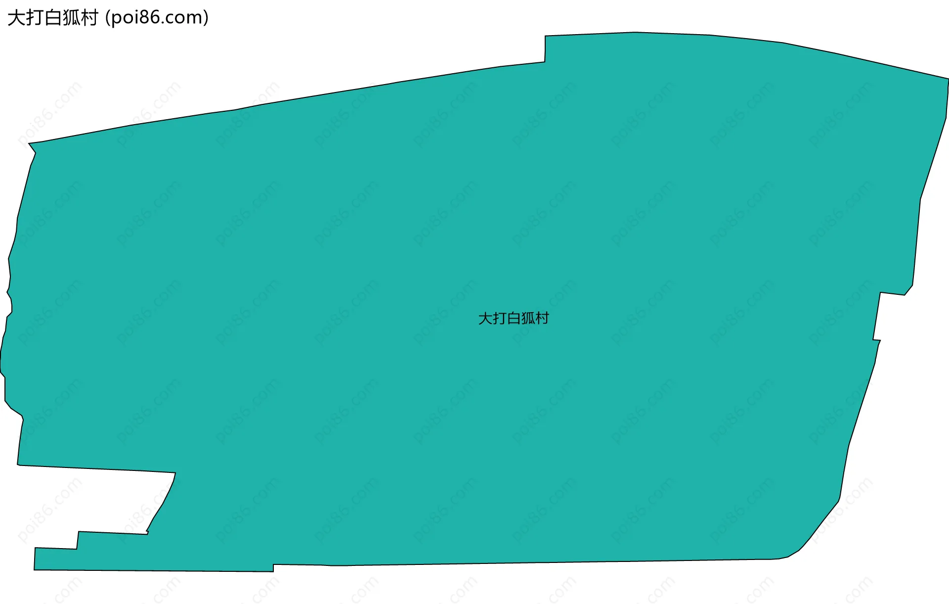 大打白狐村边界地图