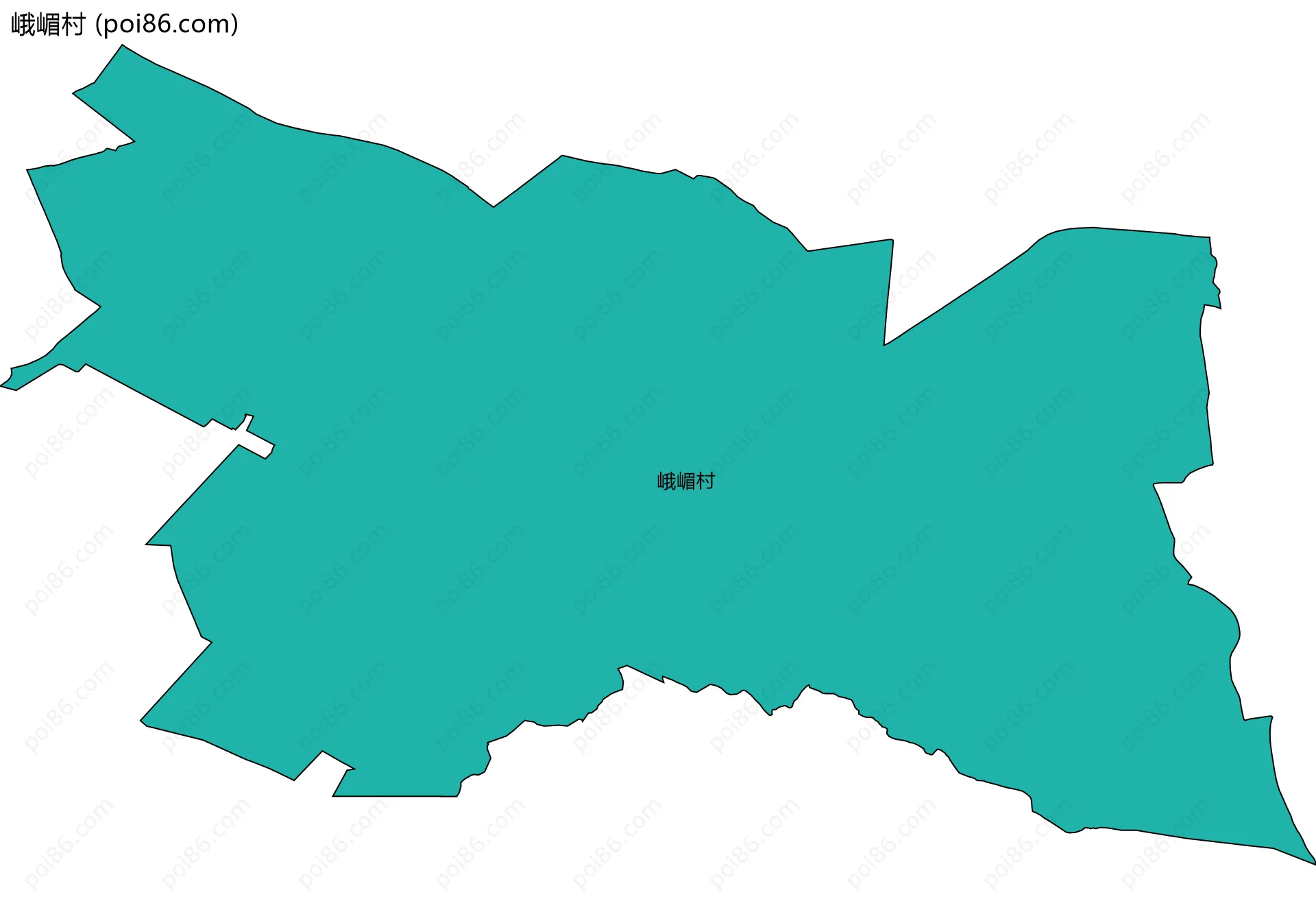 峨嵋村边界地图