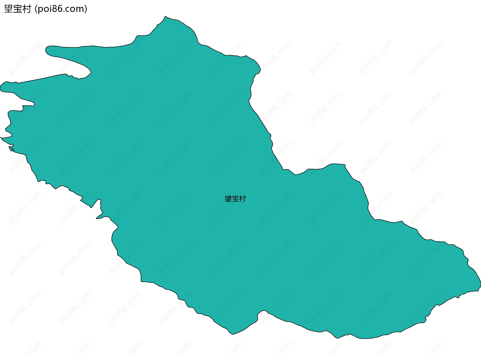 望宝村边界地图