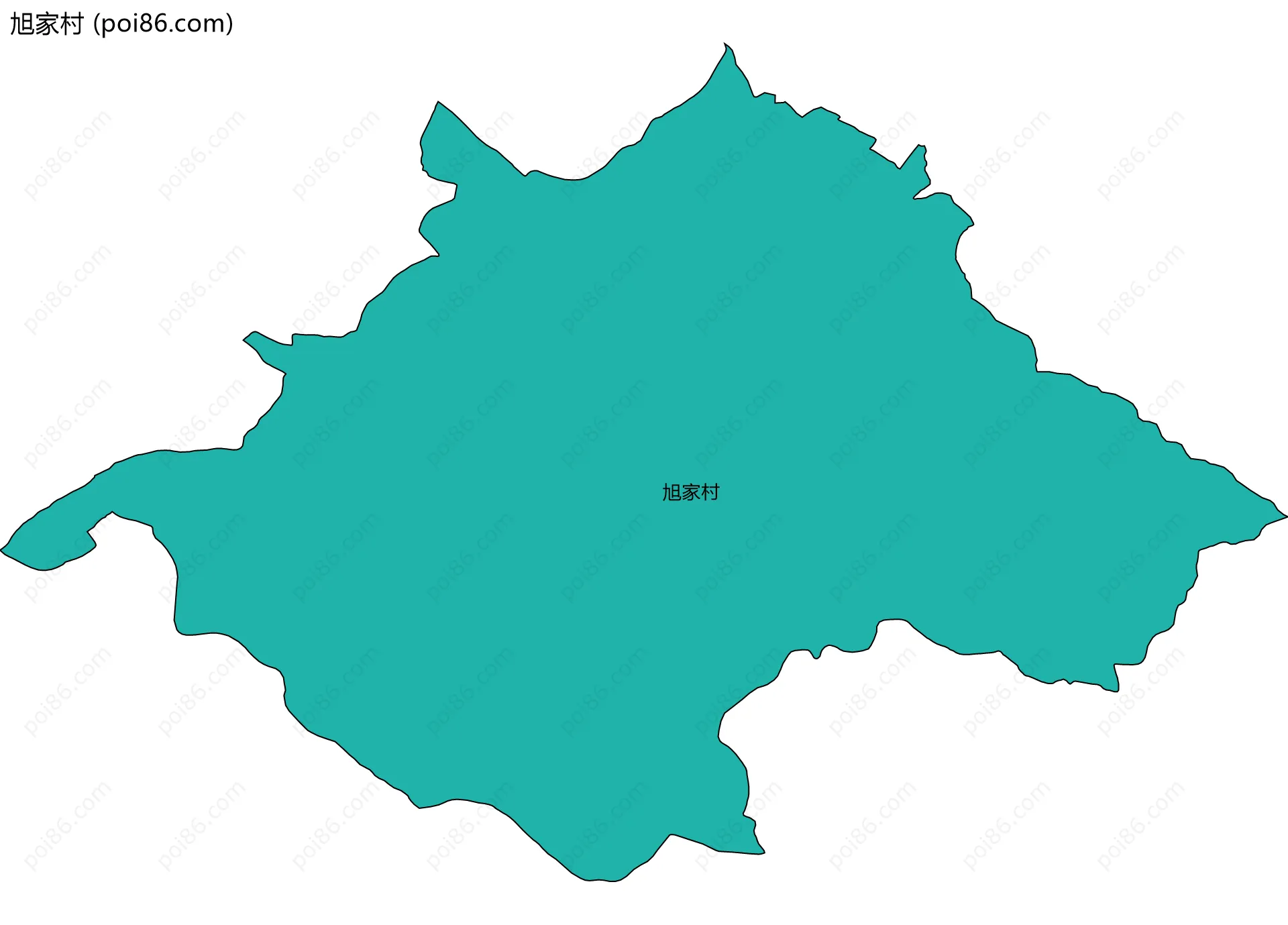 旭家村边界地图