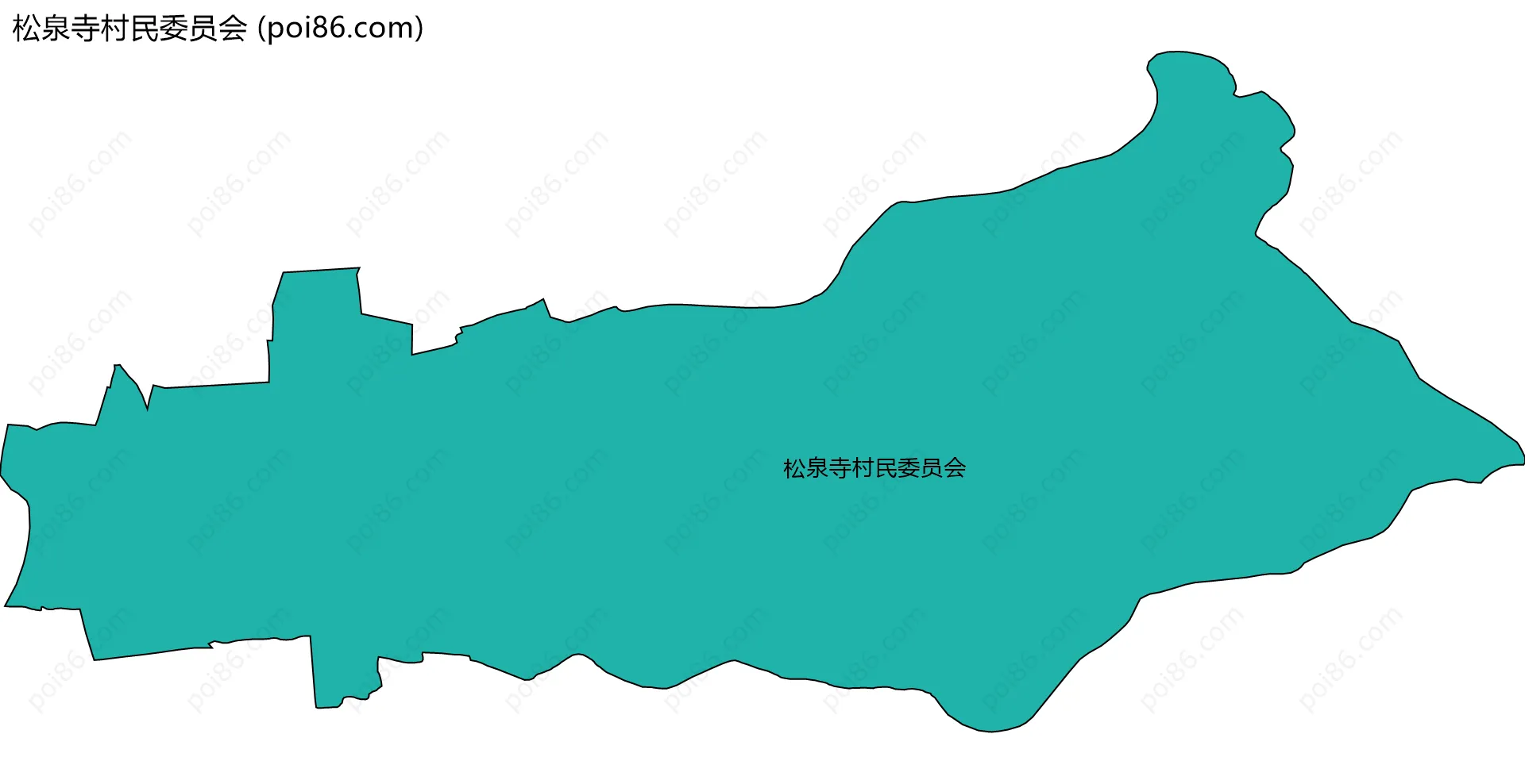 松泉寺村民委员会边界地图