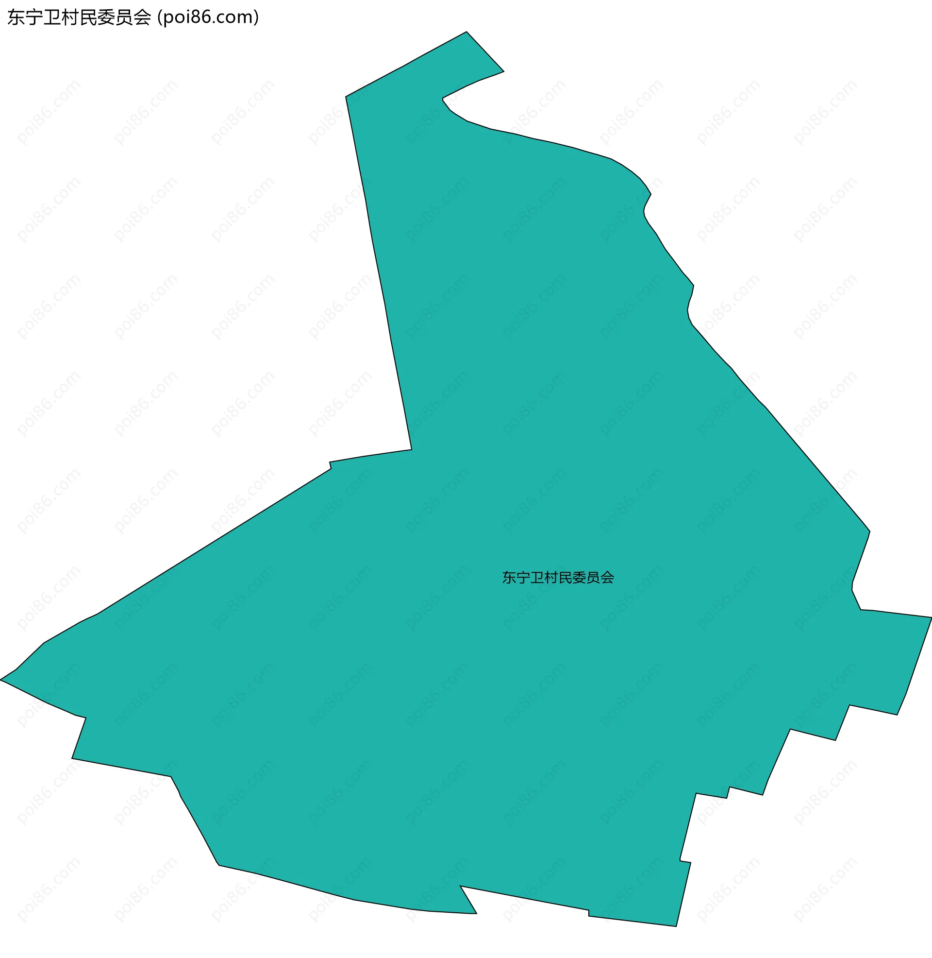 东宁卫村民委员会边界地图