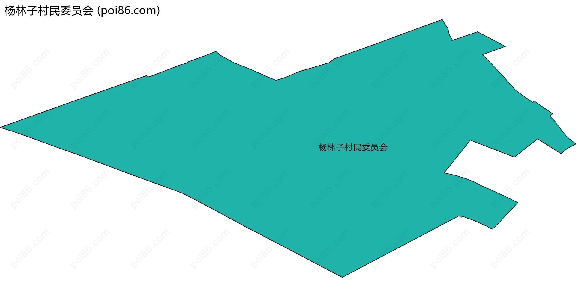 杨林子村民委员会边界地图