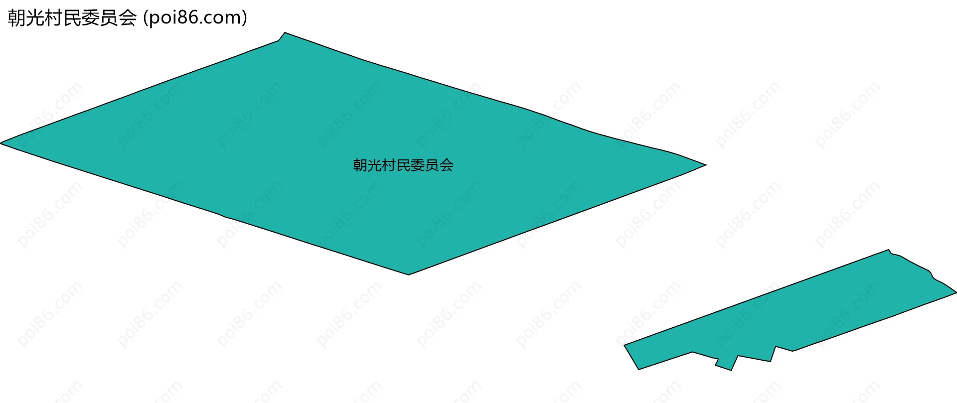 朝光村民委员会边界地图