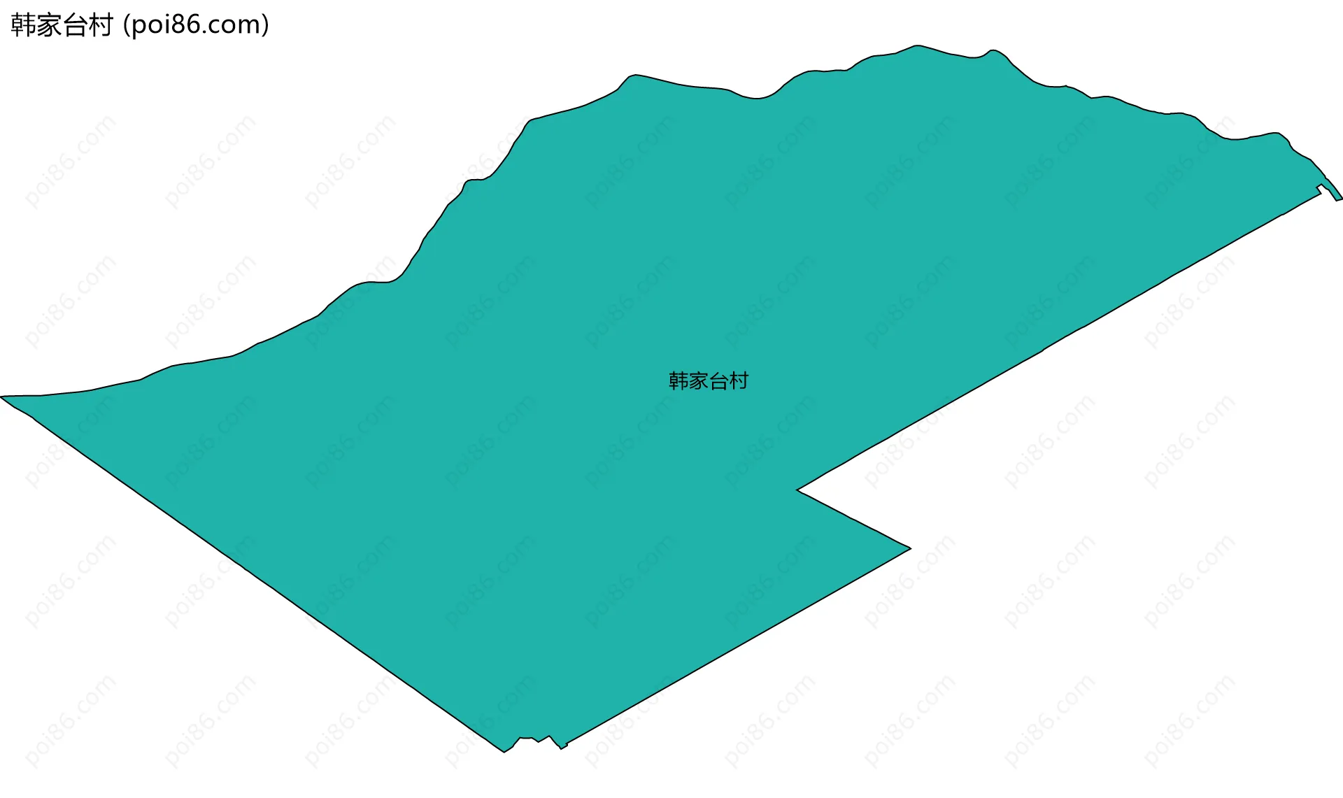 韩家台村边界地图