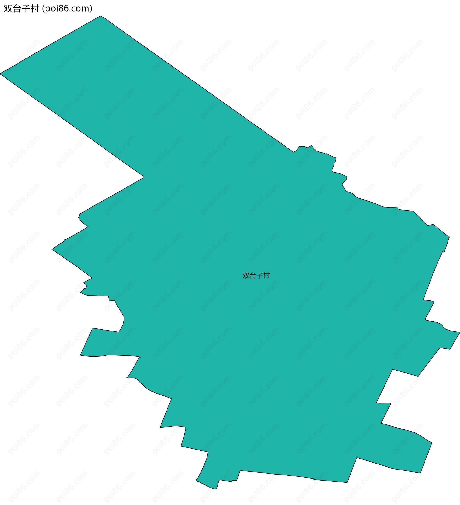 双台子村边界地图