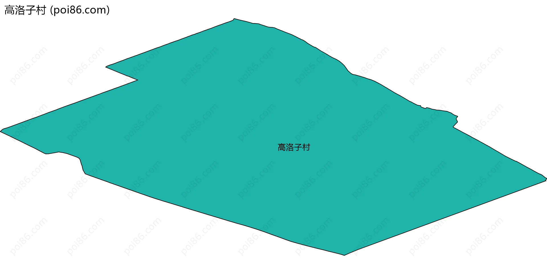 高洛子村边界地图