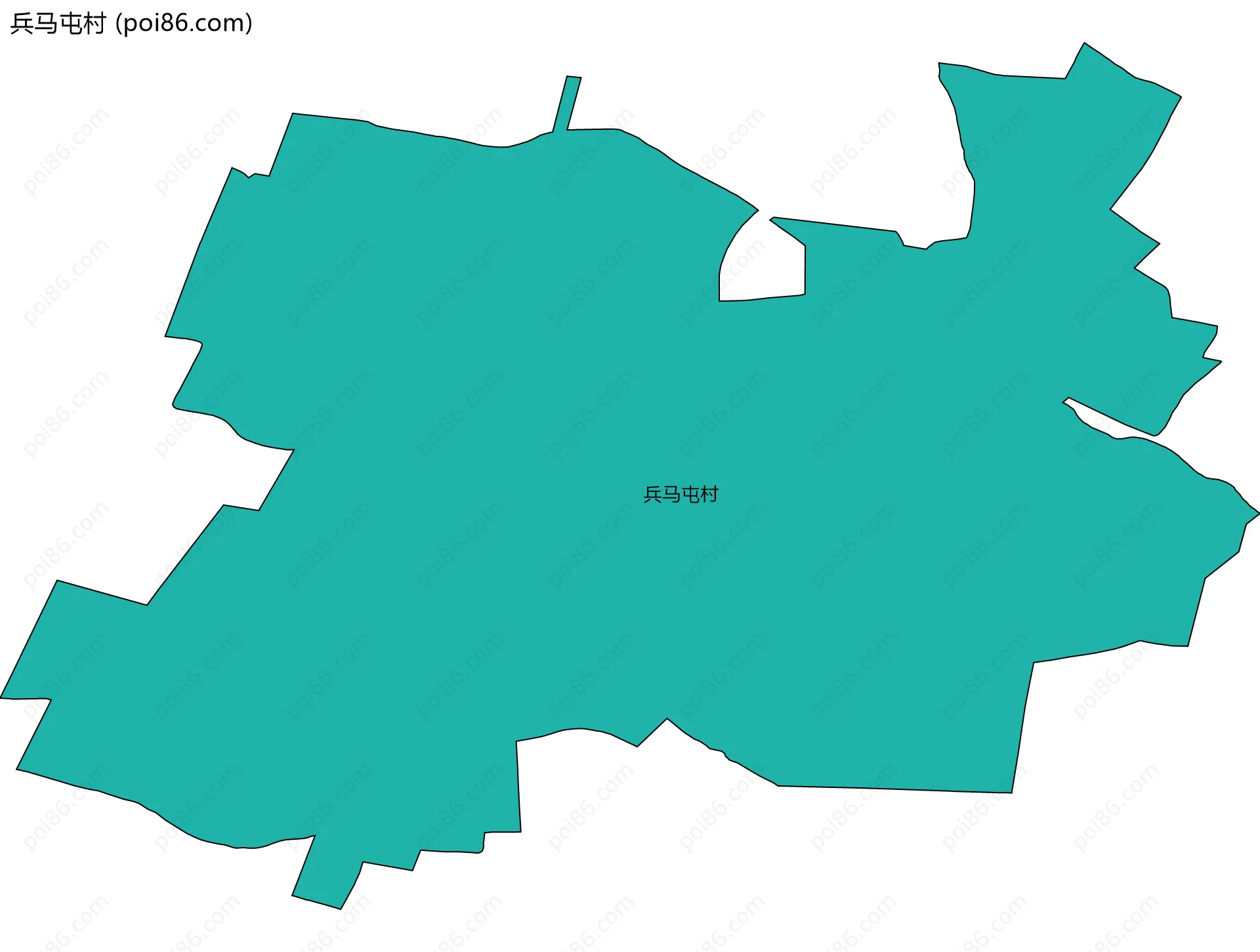 兵马屯村边界地图