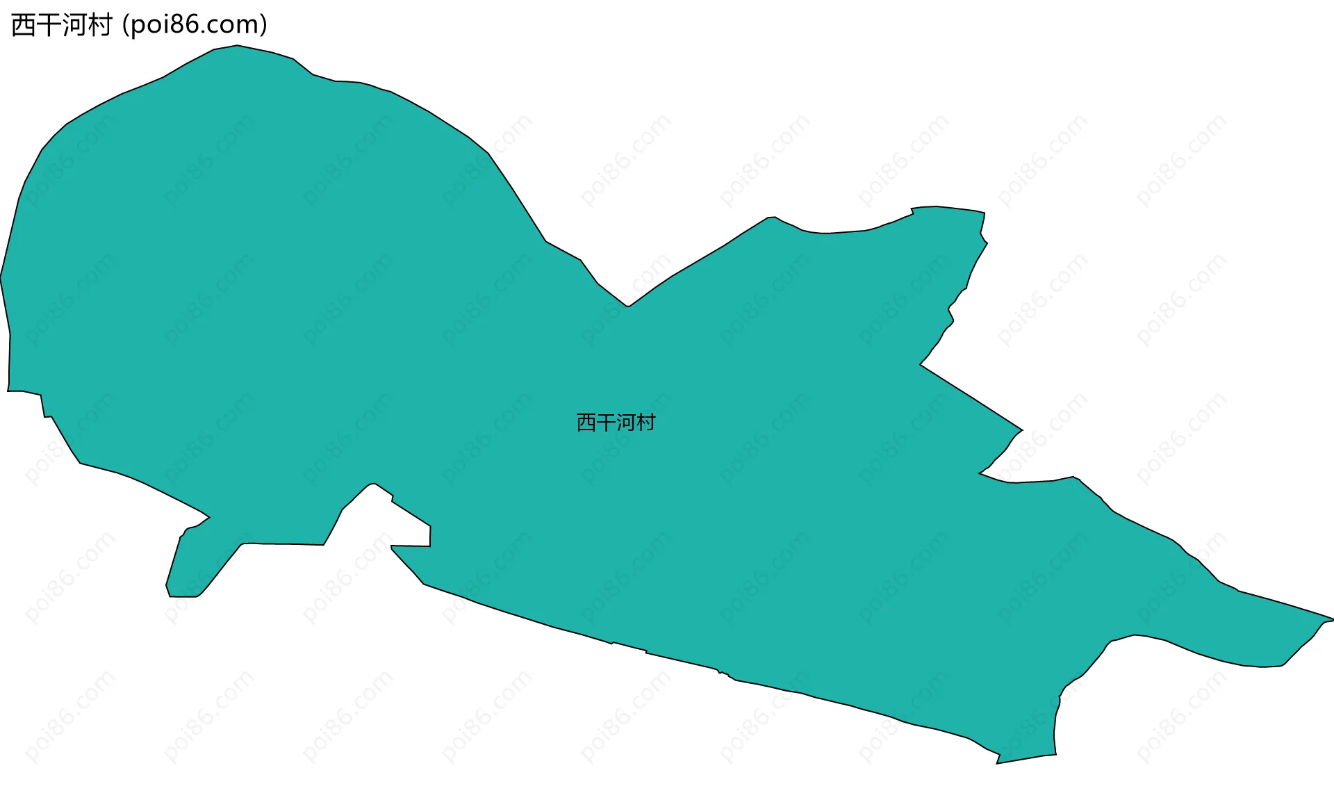 西干河村边界地图