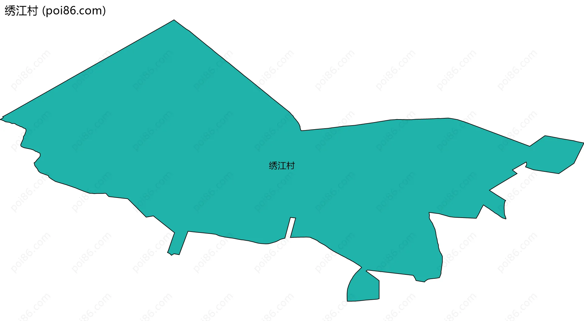 绣江村边界地图