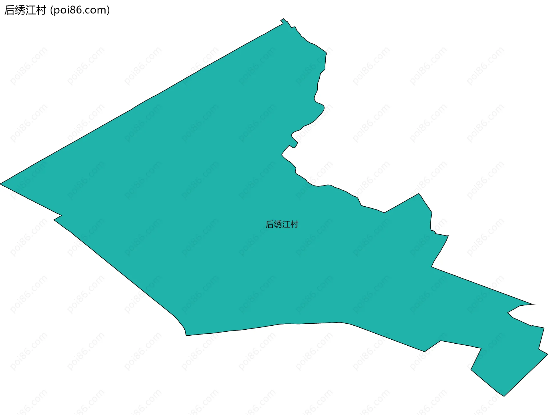 后绣江村边界地图