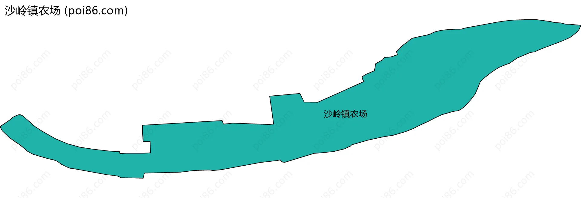 沙岭镇农场边界地图