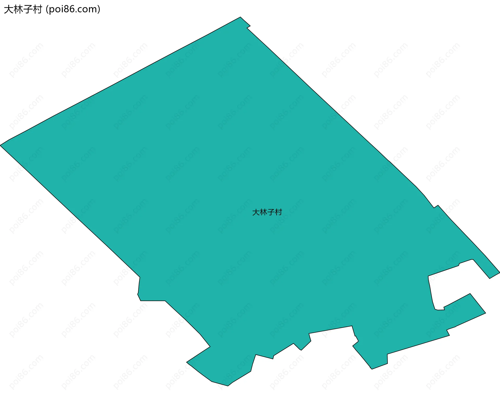 大林子村边界地图
