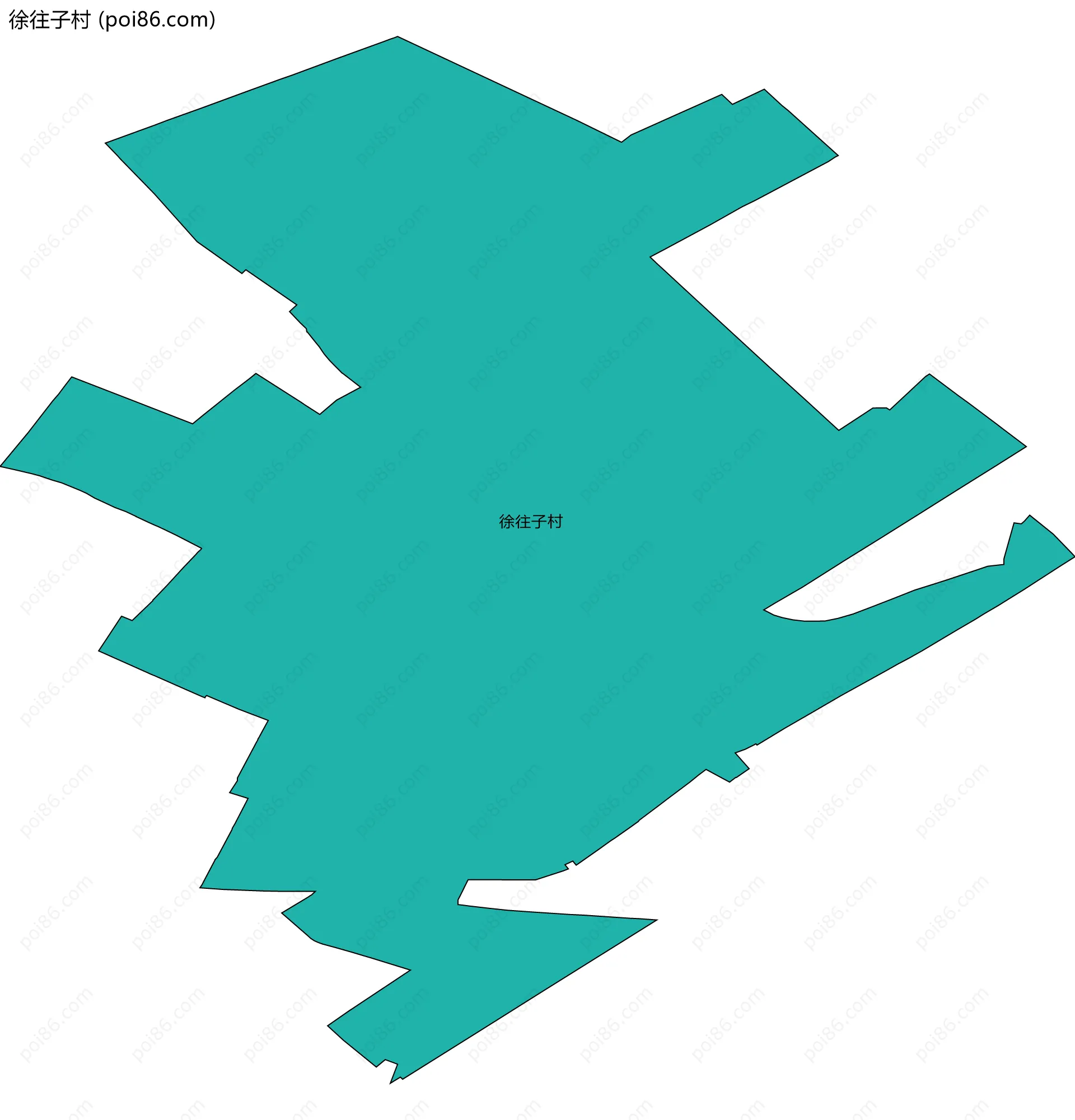 徐往子村边界地图