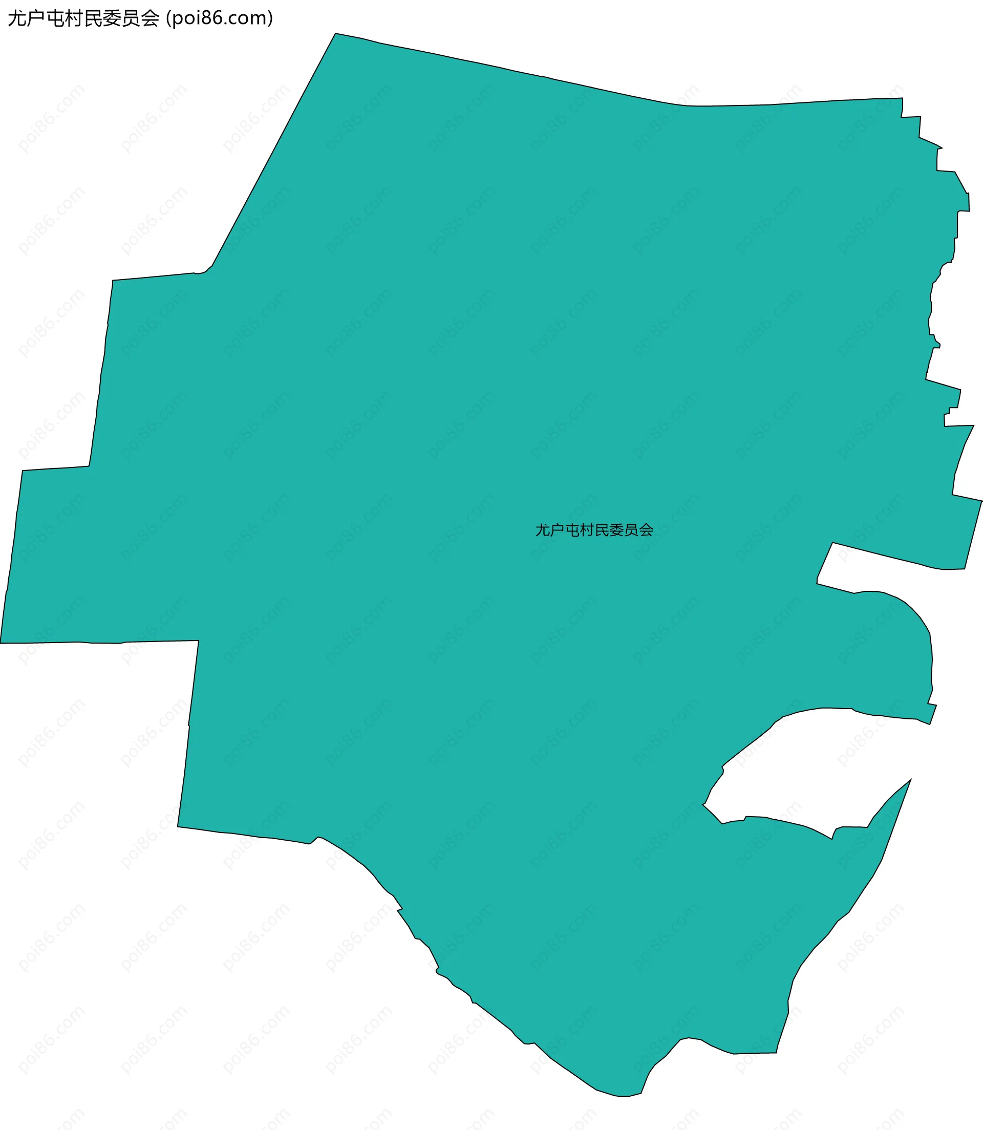 尤户屯村民委员会边界地图