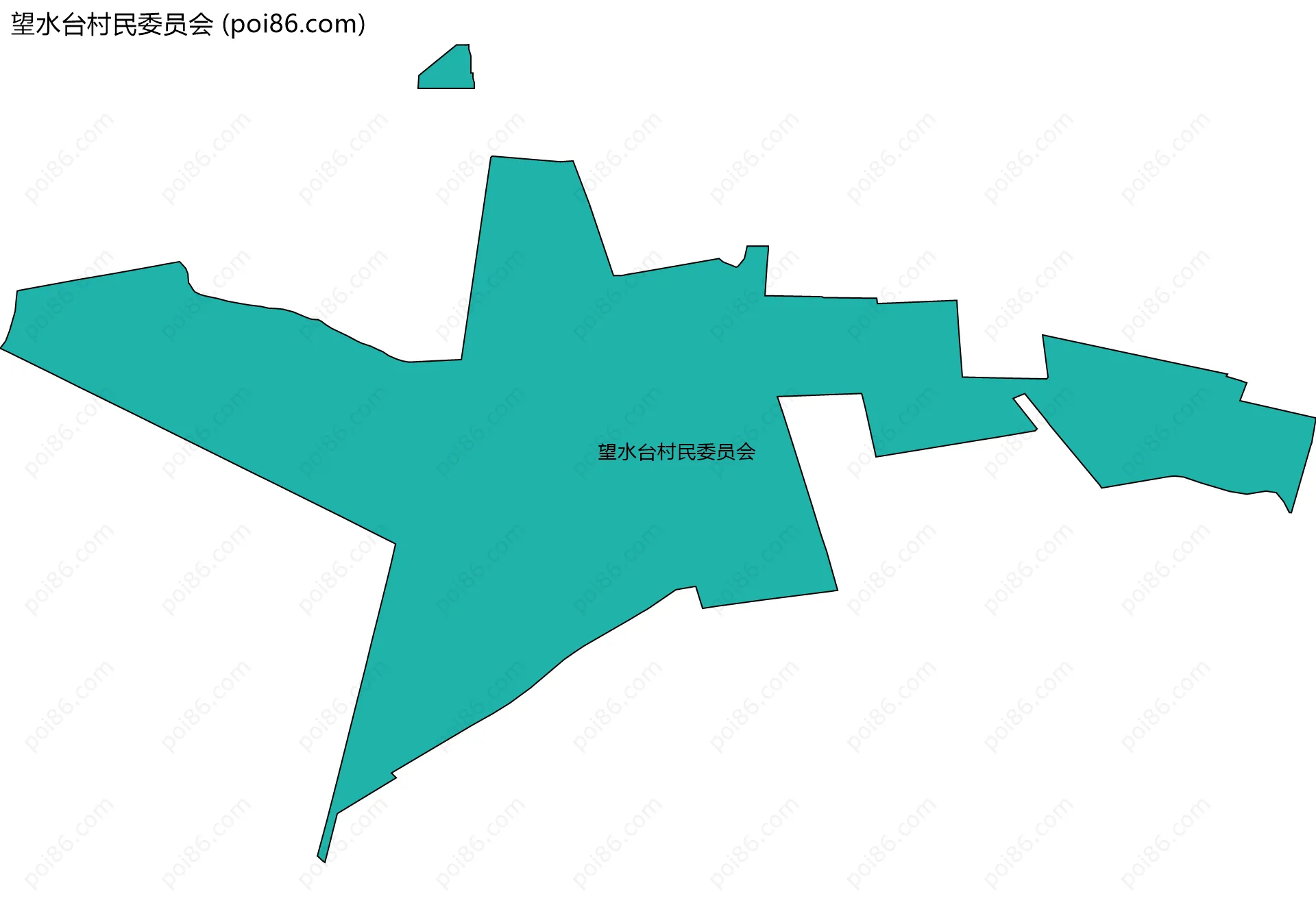 望水台村民委员会边界地图