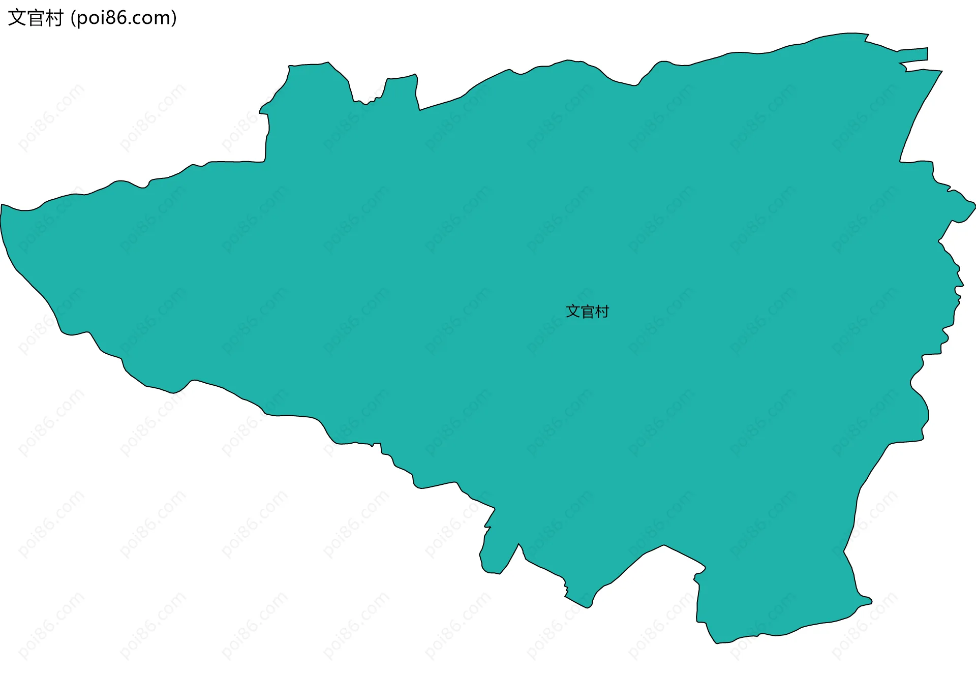 文官村边界地图